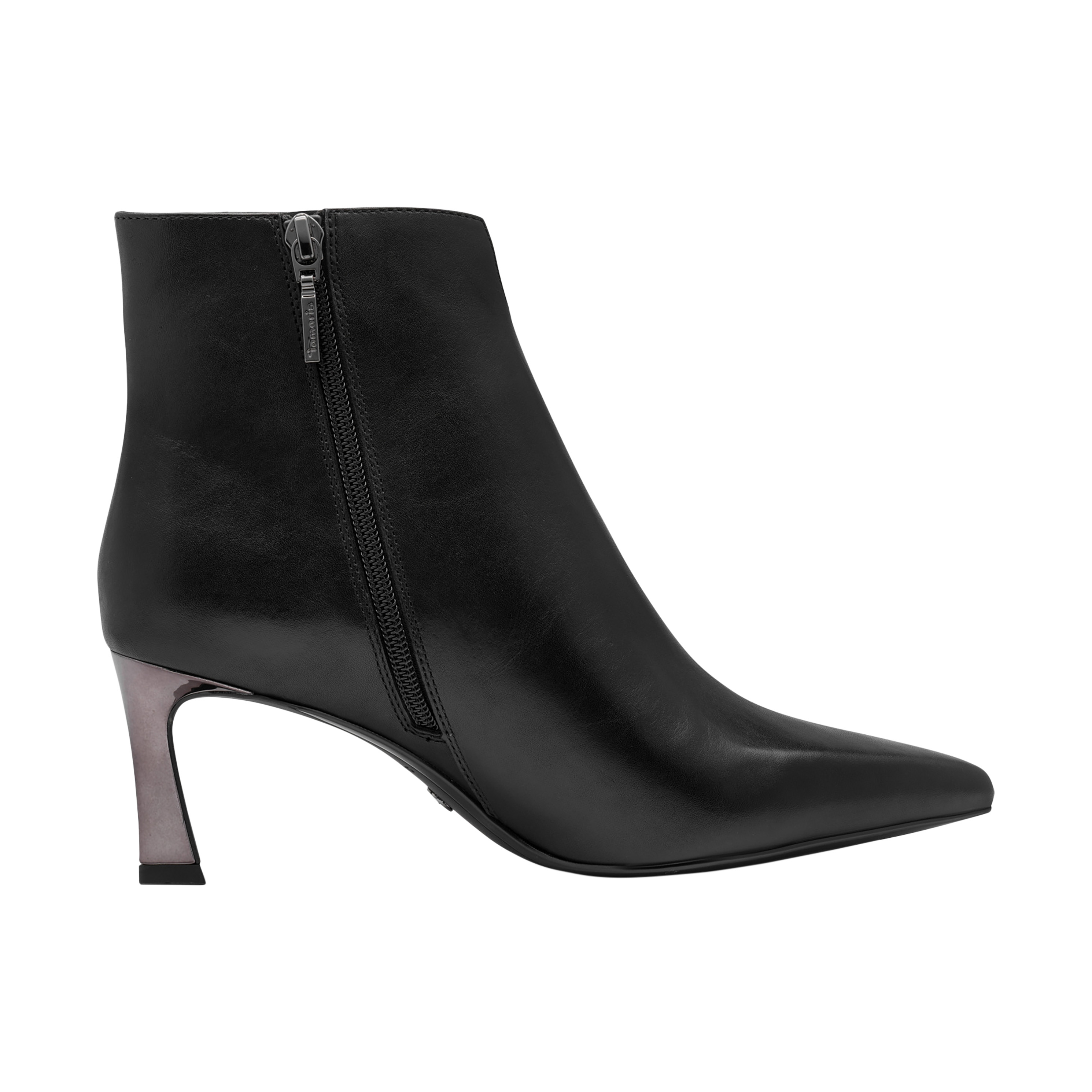 Leather ankle boot TAMARIS Black