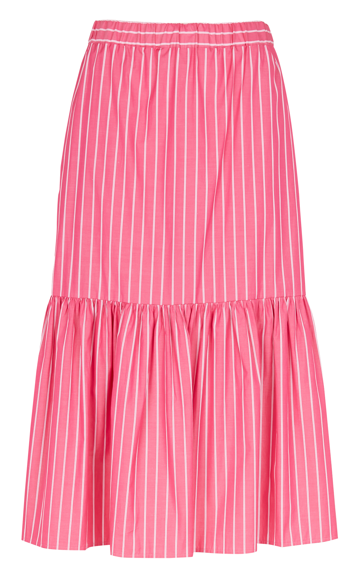 Striped cotton midi skirt MAX MARA LEISURE Pink