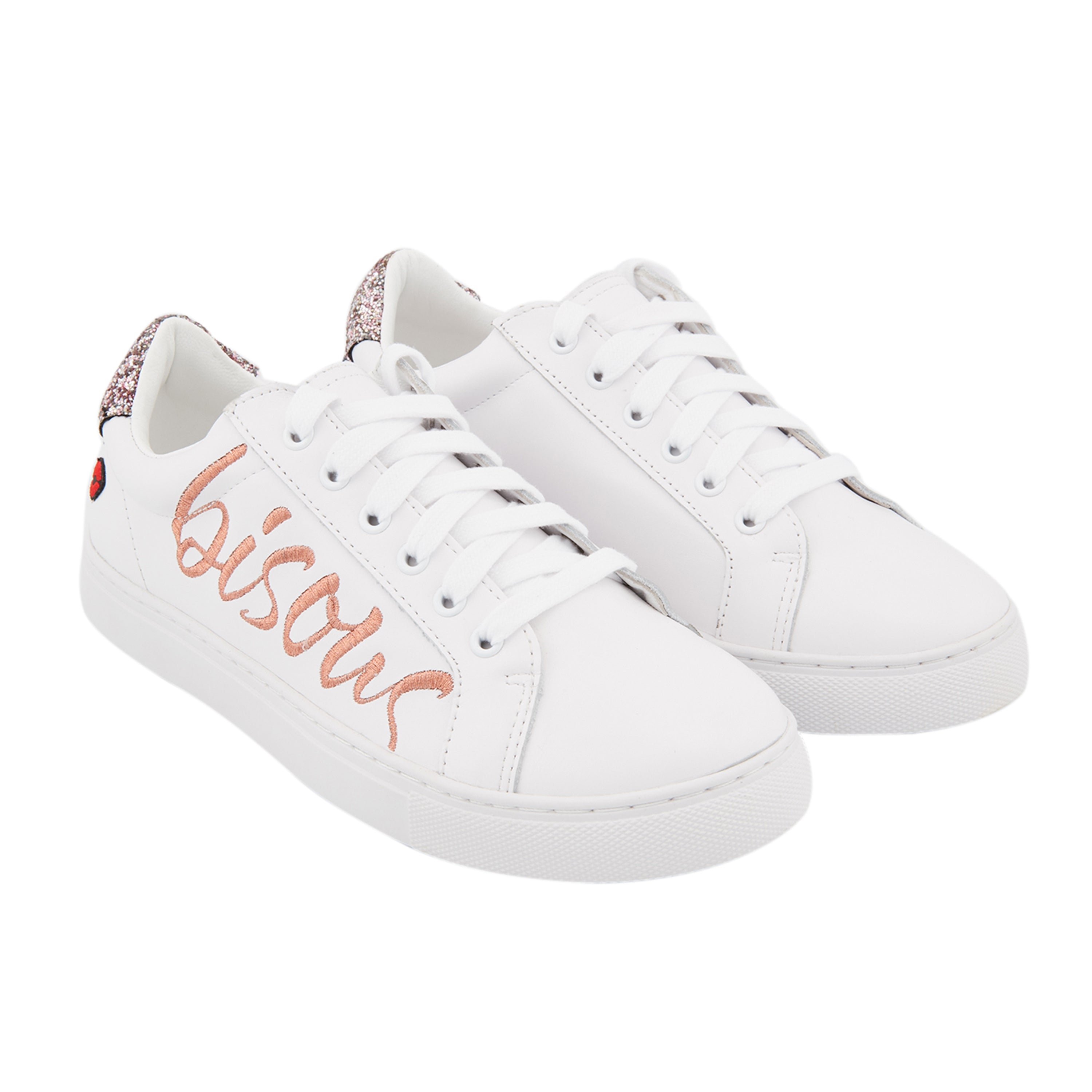 Leather sneakers BONS BAISERS PARIS White