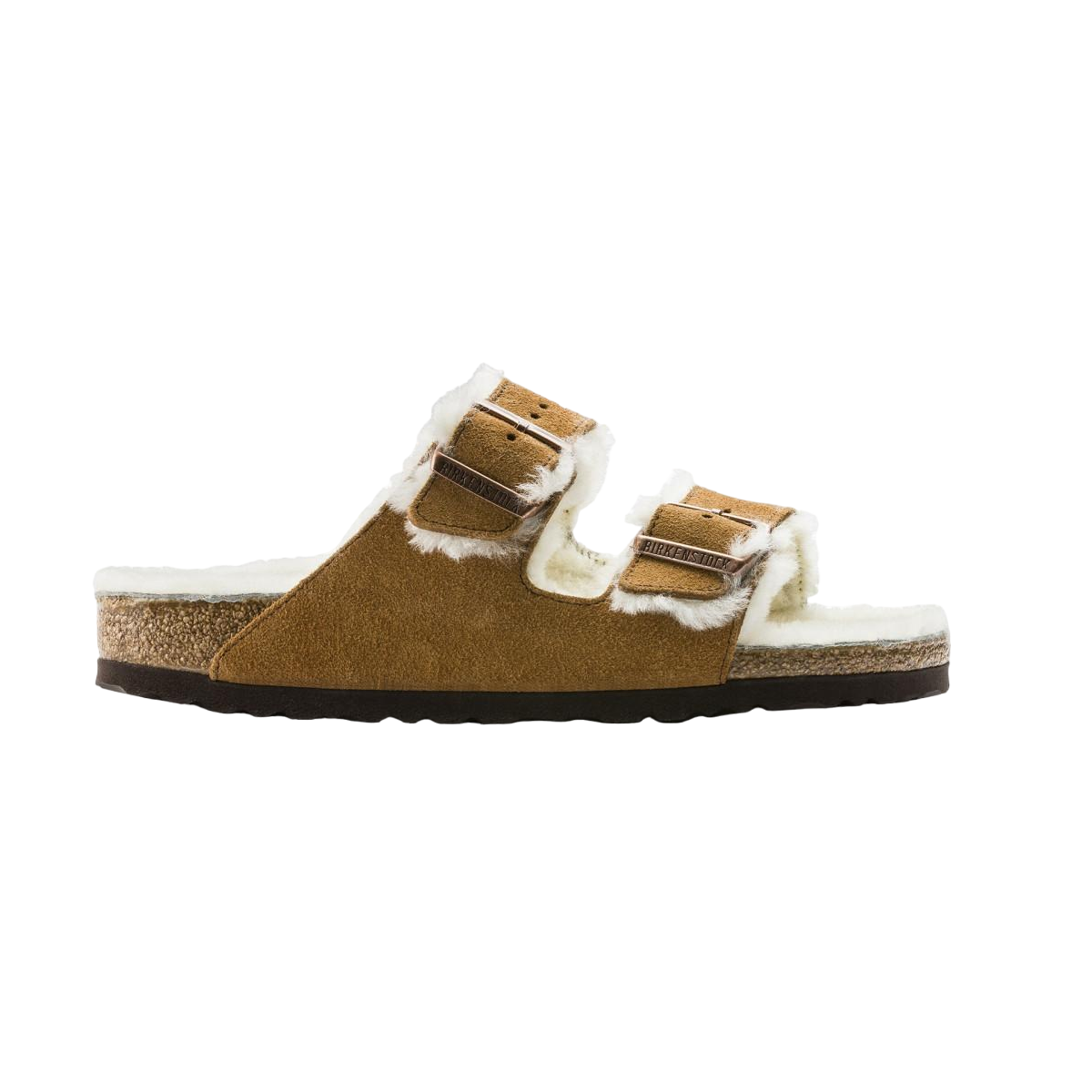 Fur-lined sandals BIRKENSTOCK Golden