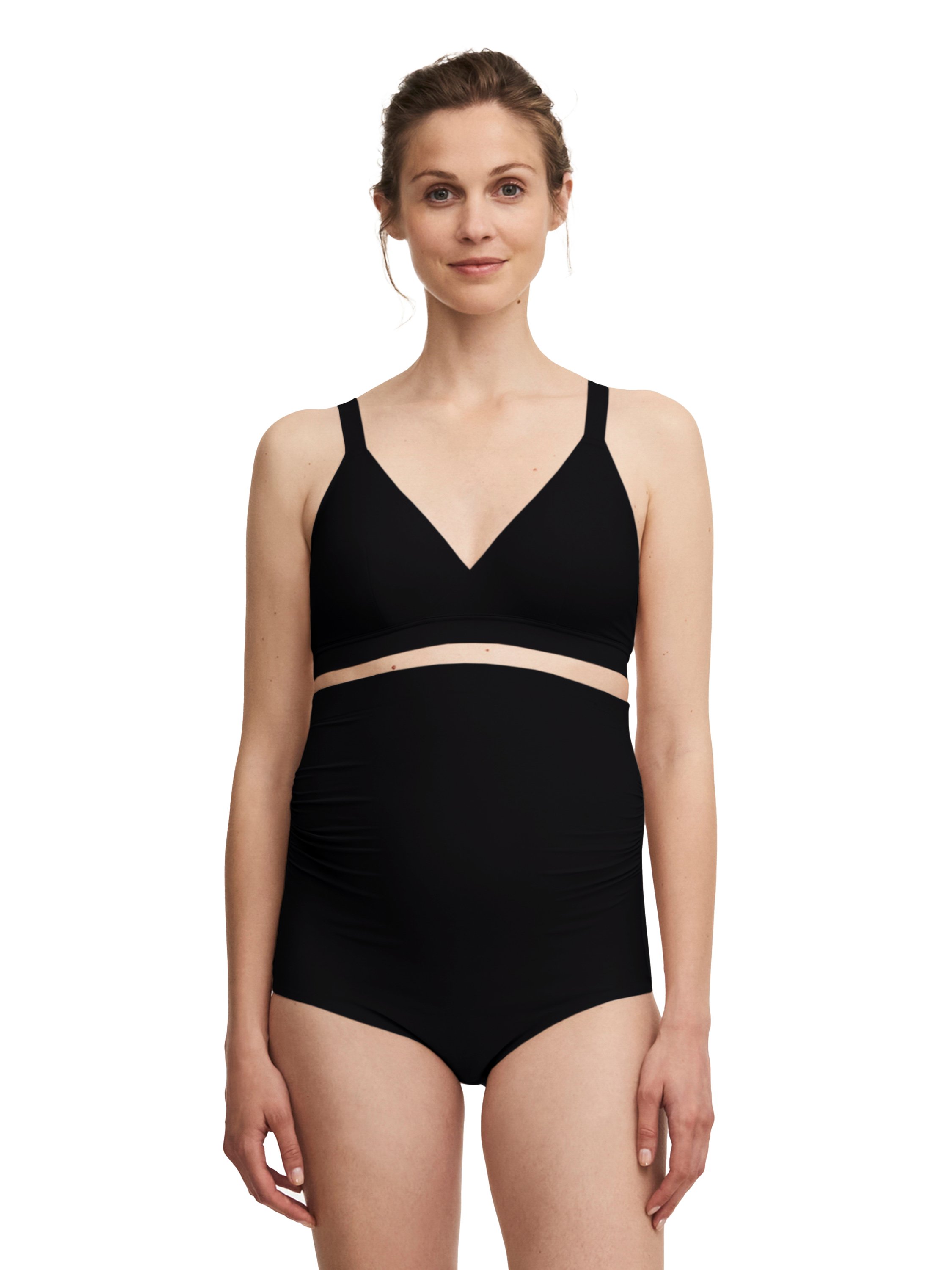 Non-wired maternity and nursing bra CHANTELLE Black