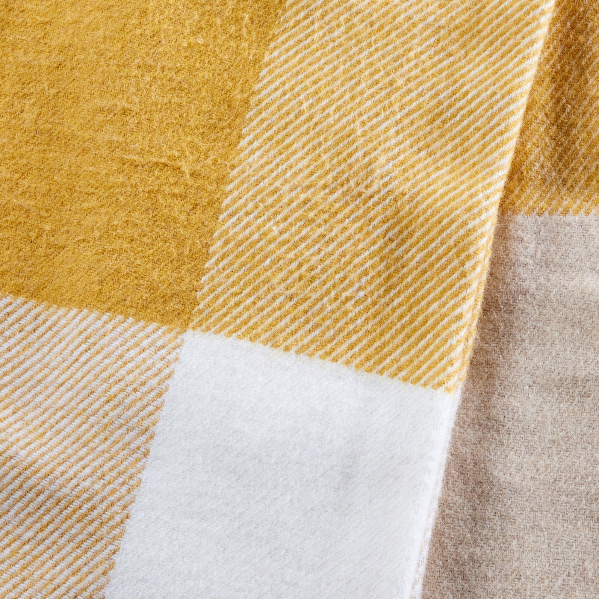 LIVIA - Cotton throw MADURA Yellow