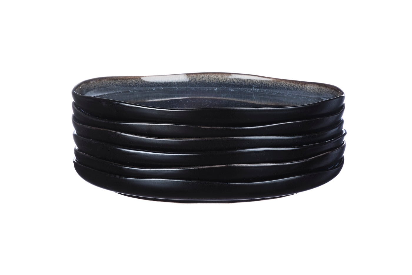Iris Plate ø26cm - 6 pieces - midnight blue BJORN Blue