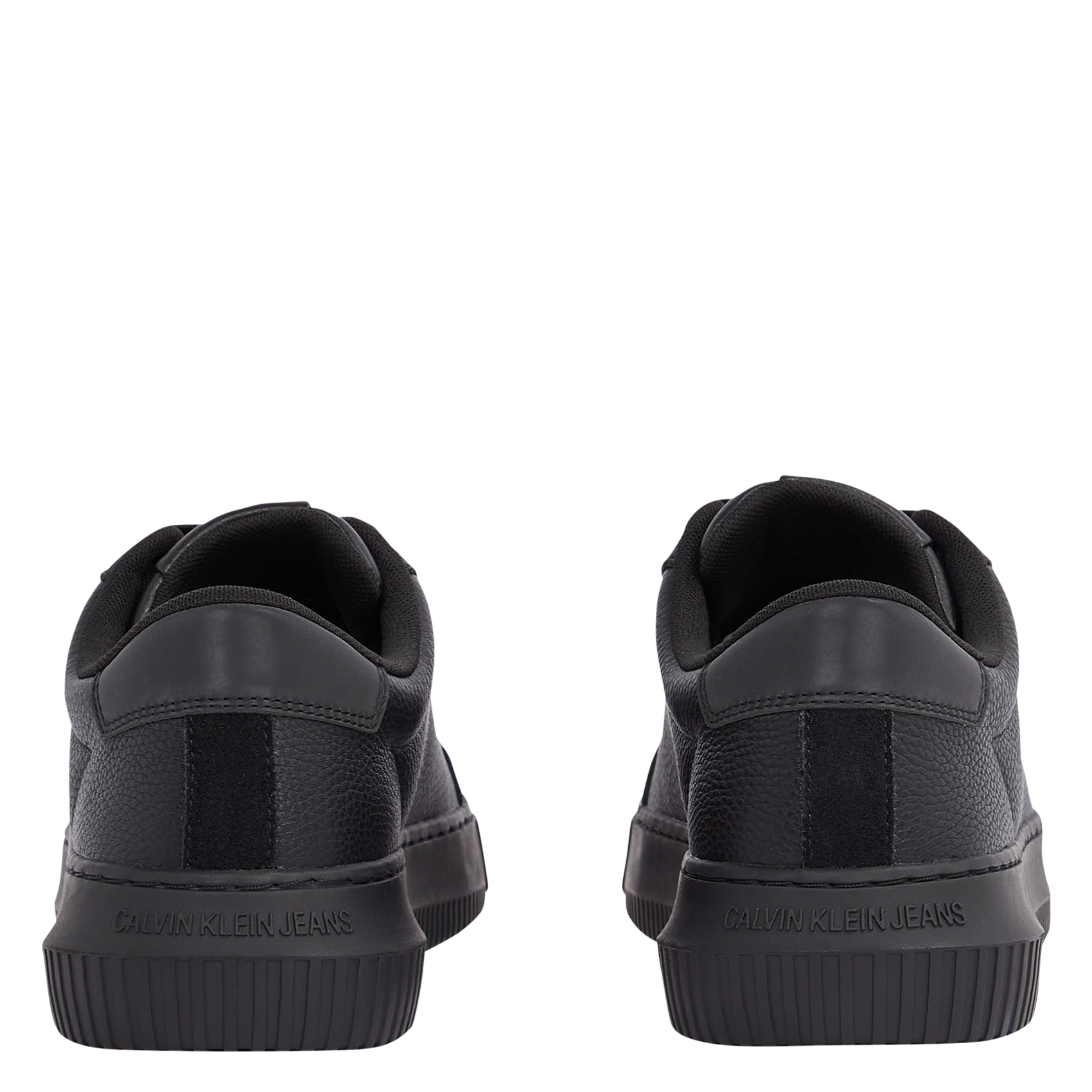 Baskets compensées en cuir  CALVIN KLEIN Noir