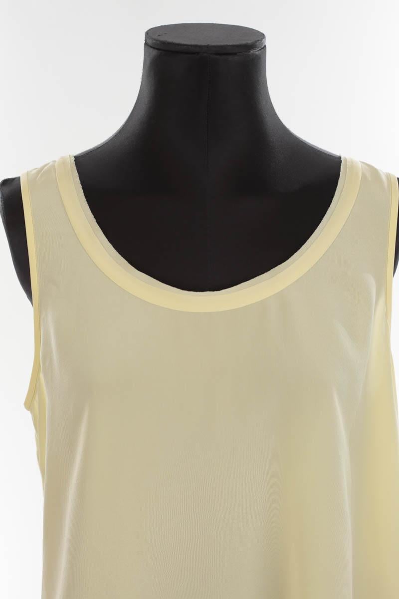 Sleeveless silk top LK BENNETT - Seconde Main Yellow