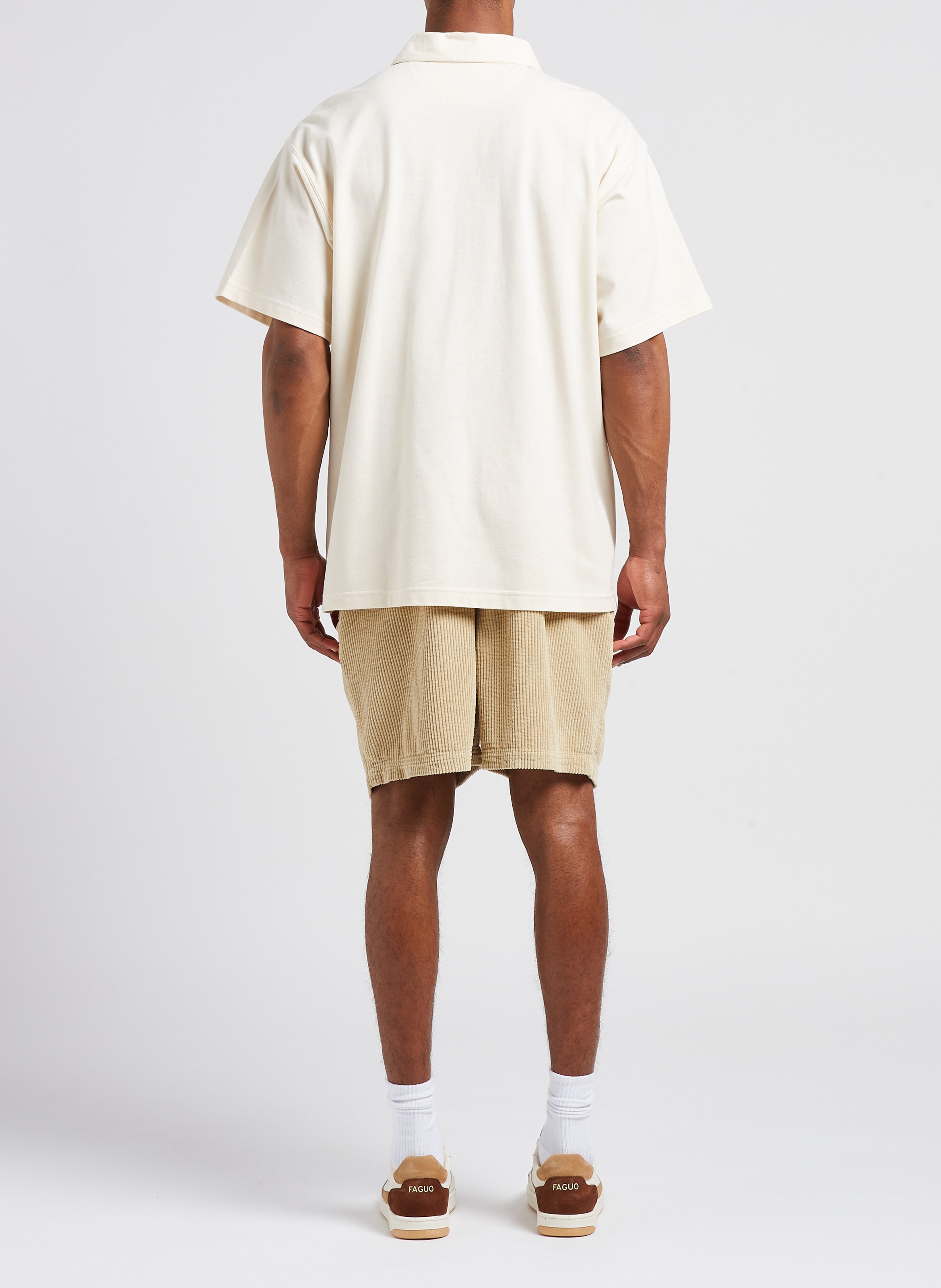 Polo ample en coton  ADIDAS Beige