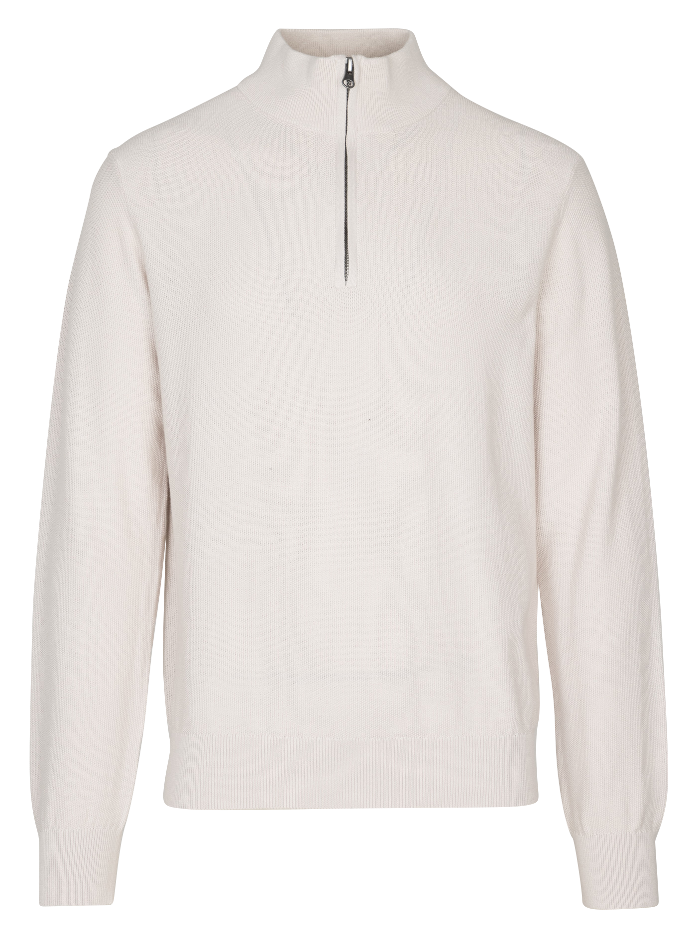 Pull col montant en coton HARTFORD Beige