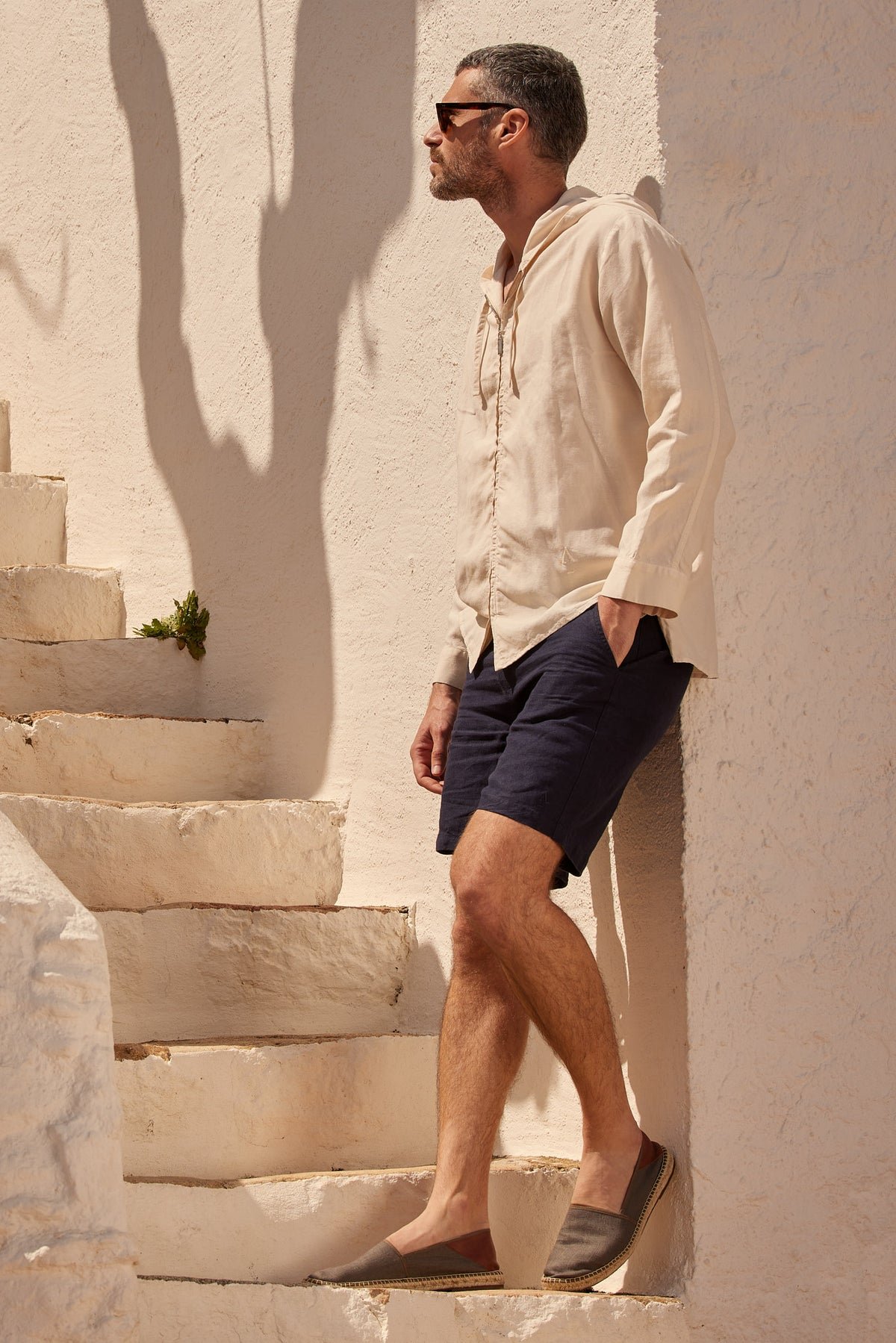 Linen Bermuda shorts APNEE Blue