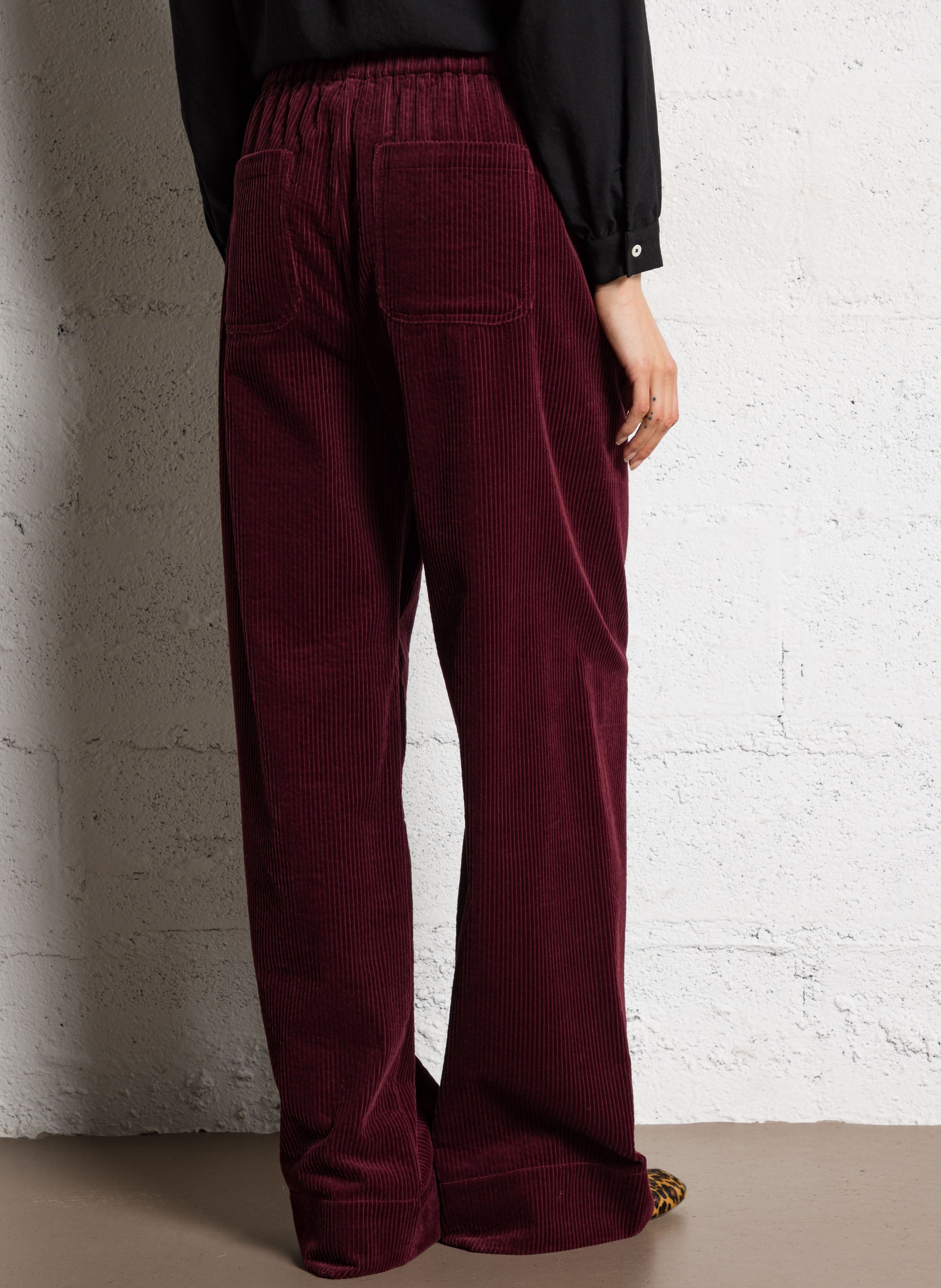 Ausgestellte Hose aus Baumwolle JC SOPHIE Rot