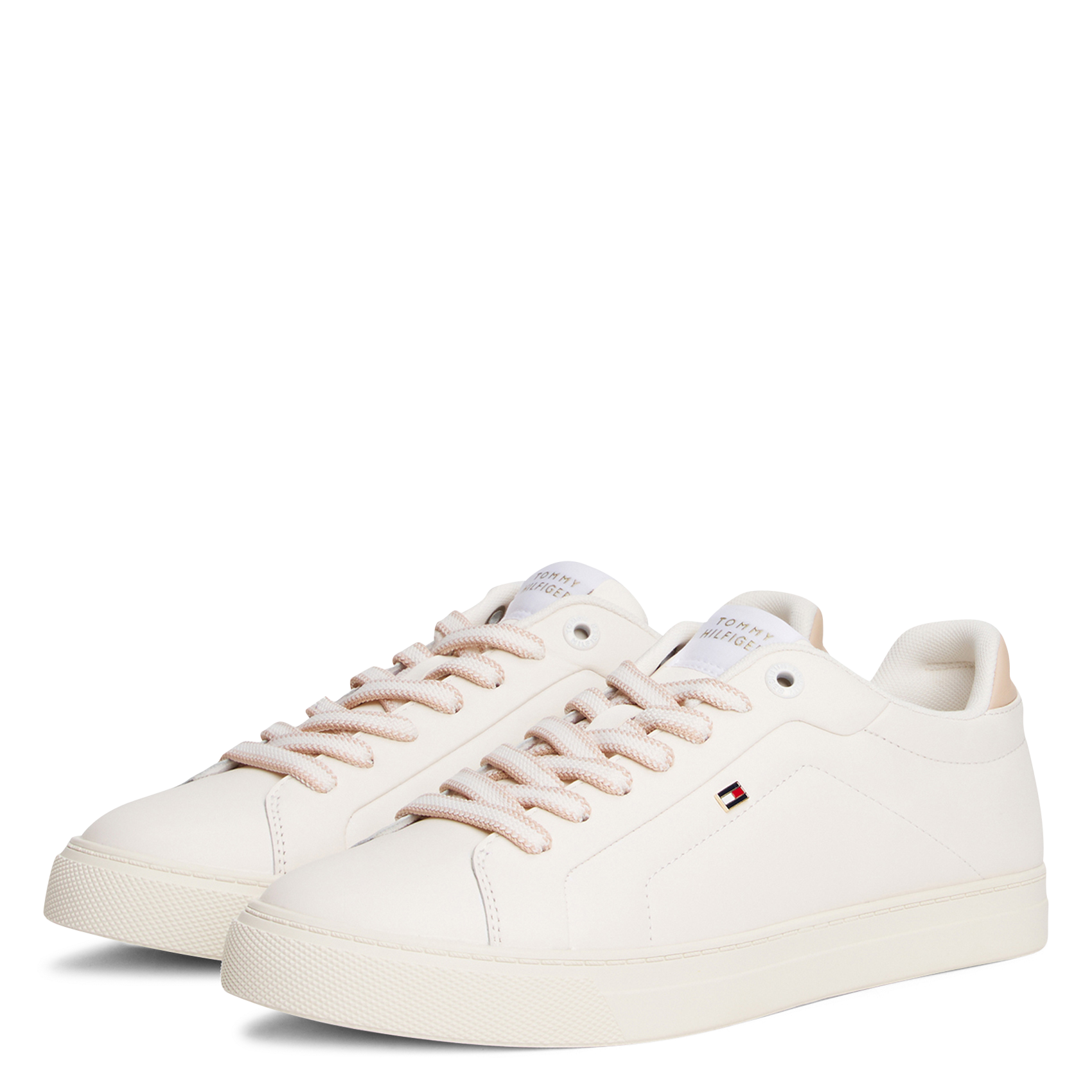 Baskets basses en cuir TOMMY HILFIGER Blanc