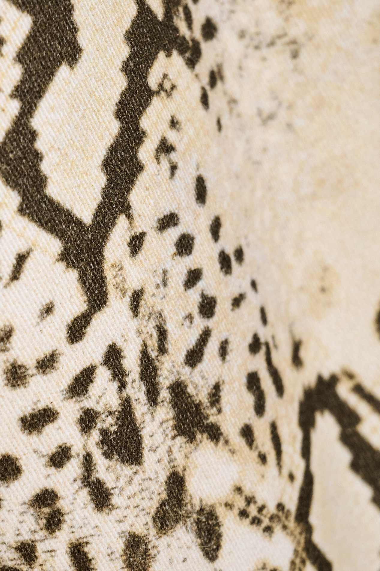 Jean droit motif python BA&SH Beige