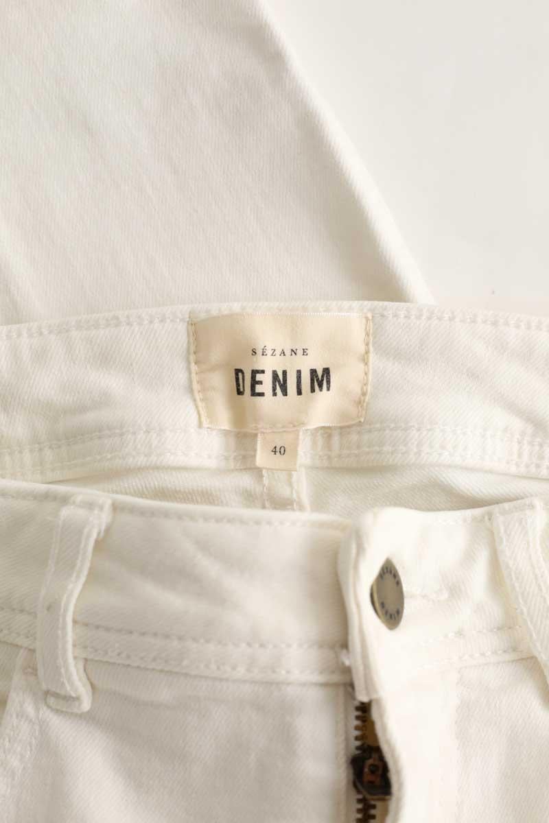 - Straight-leg jeans
- 5 pockets
- Straight cut
- Faded effect SEZANE - Seconde main White