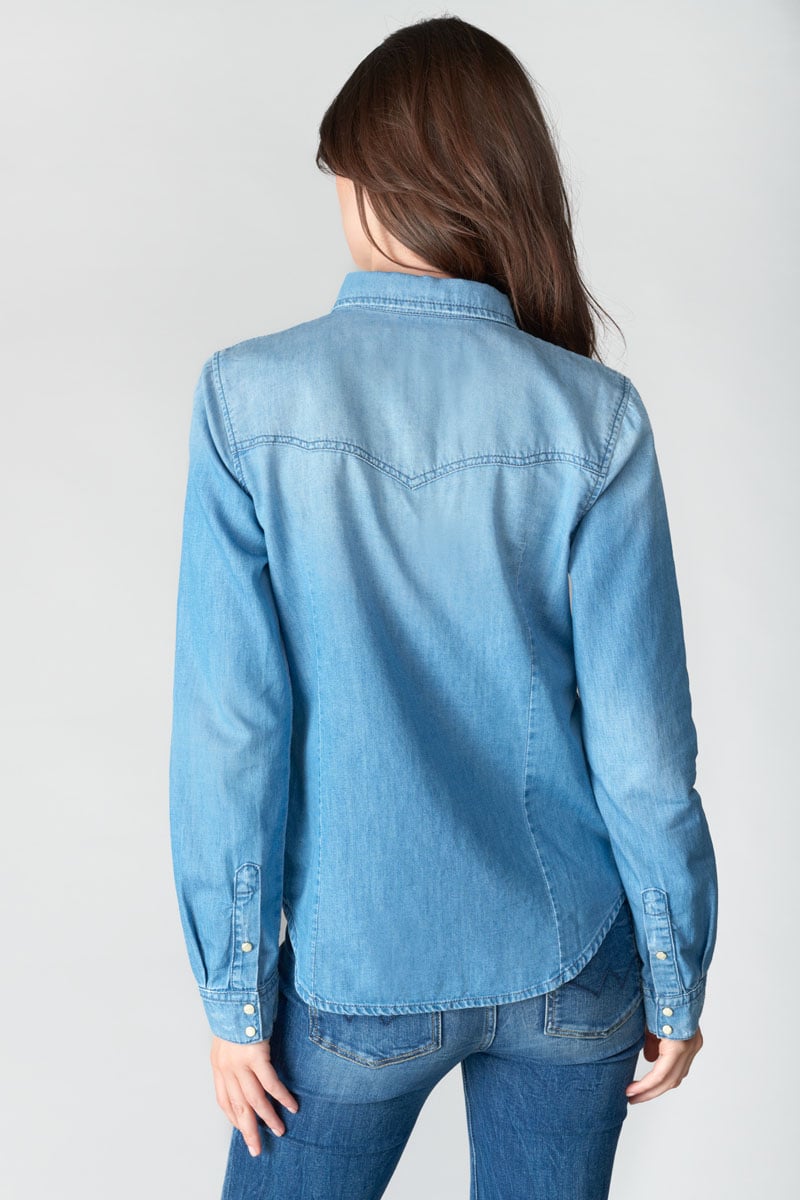 Denim shirt LE TEMPS DES CERISES Blue