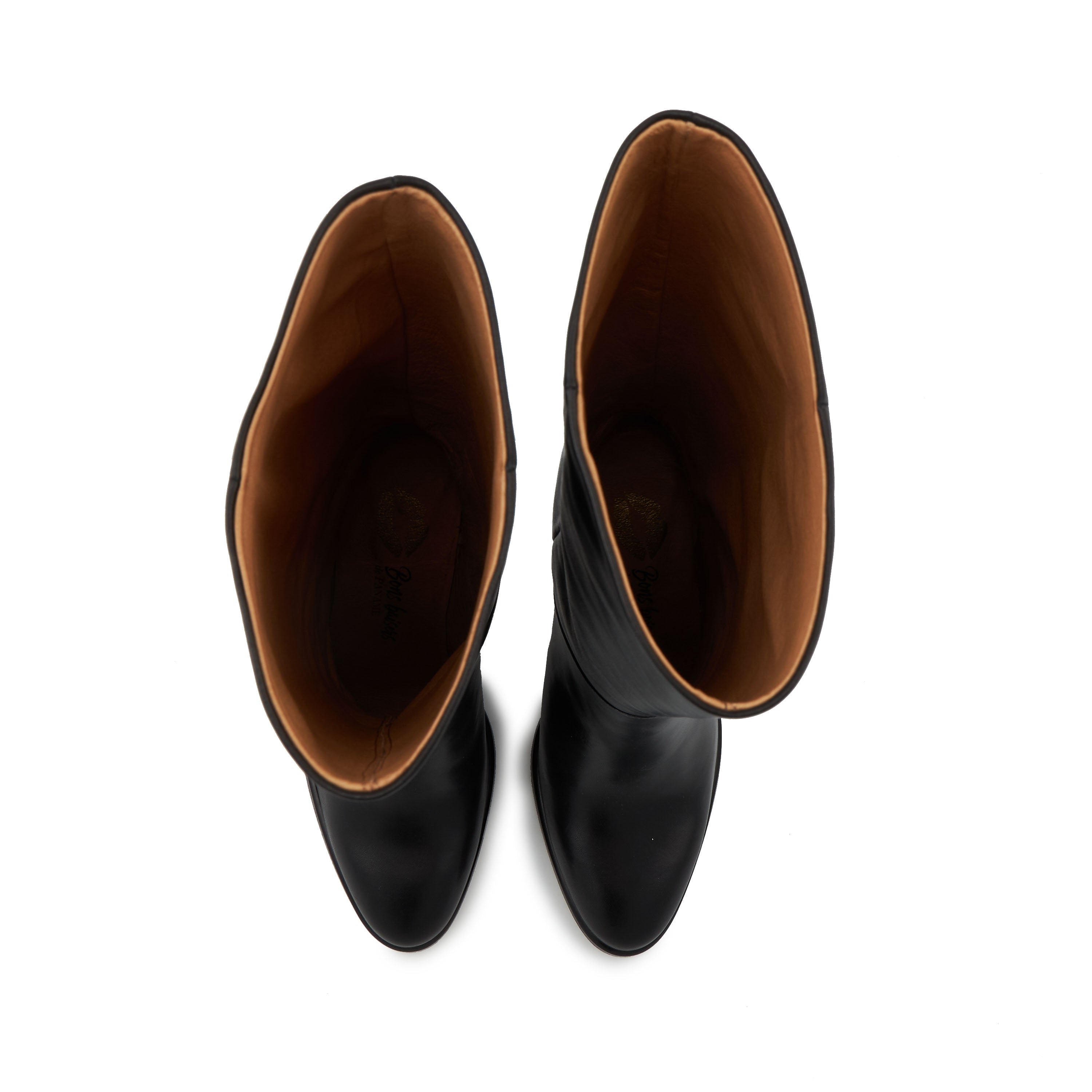 Smooth leather Adele BONS BAISERS PARIS Black