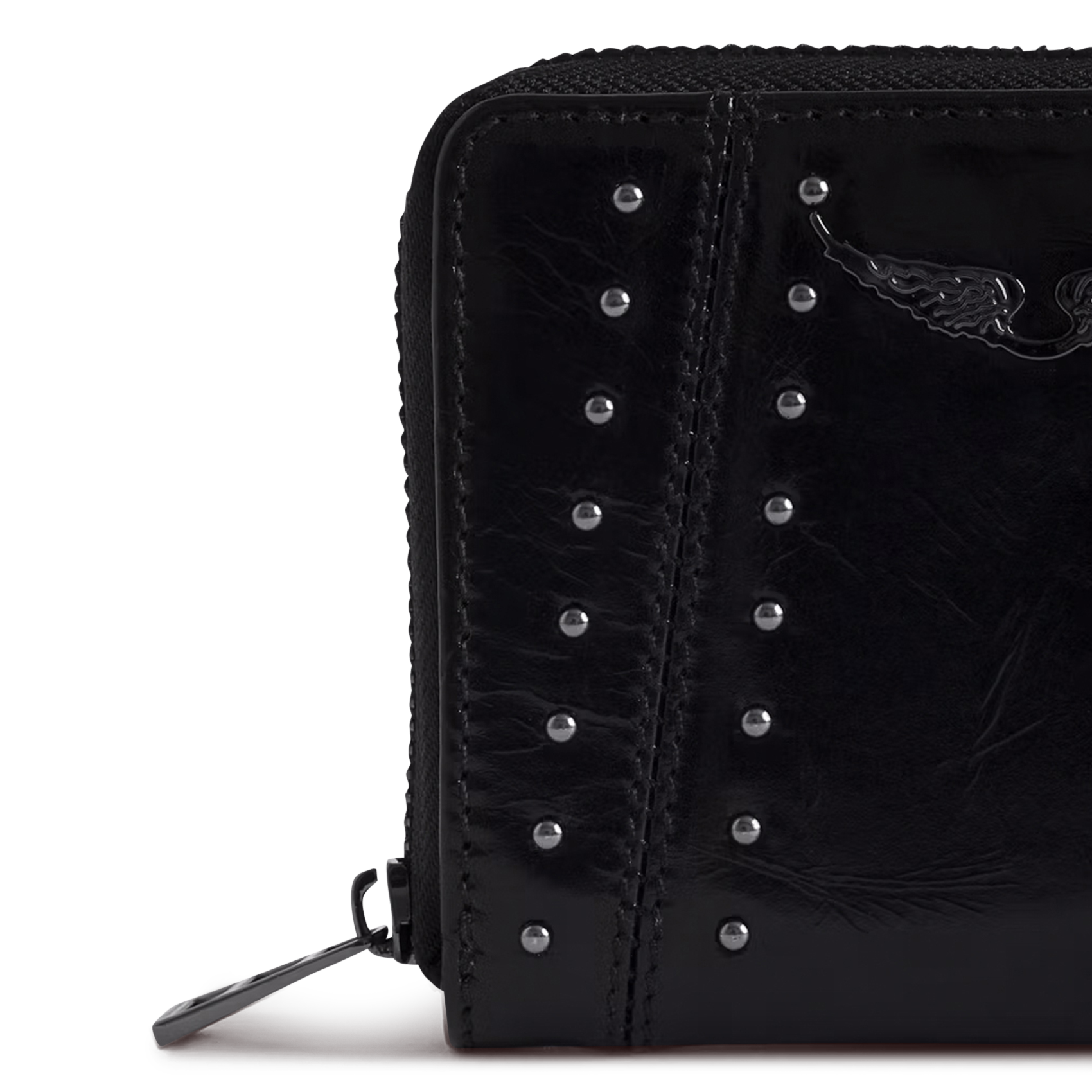 Portefeuille en cuir ZADIG&VOLTAIRE Noir