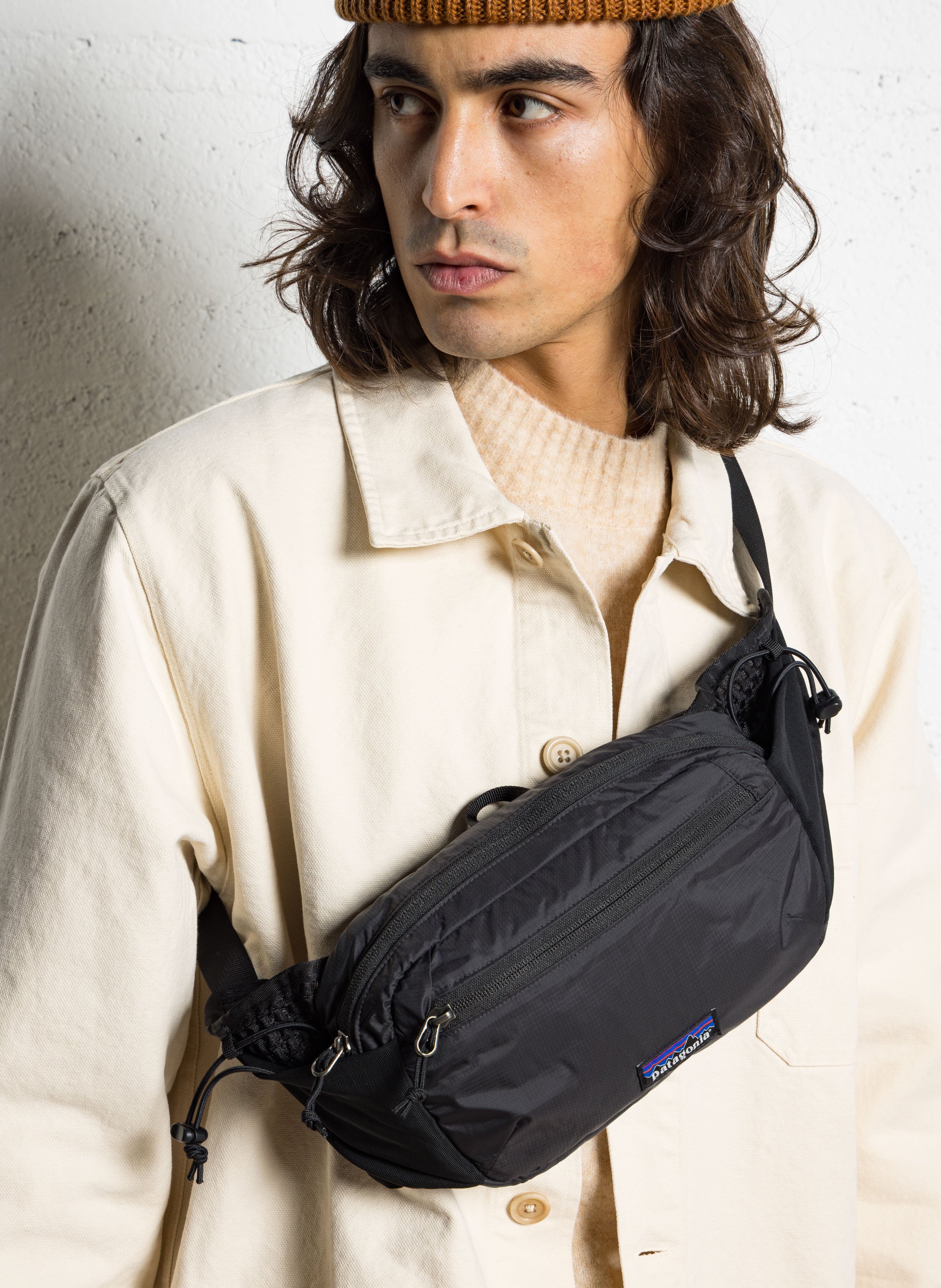 Printed canvas waist bag PATAGONIA Black