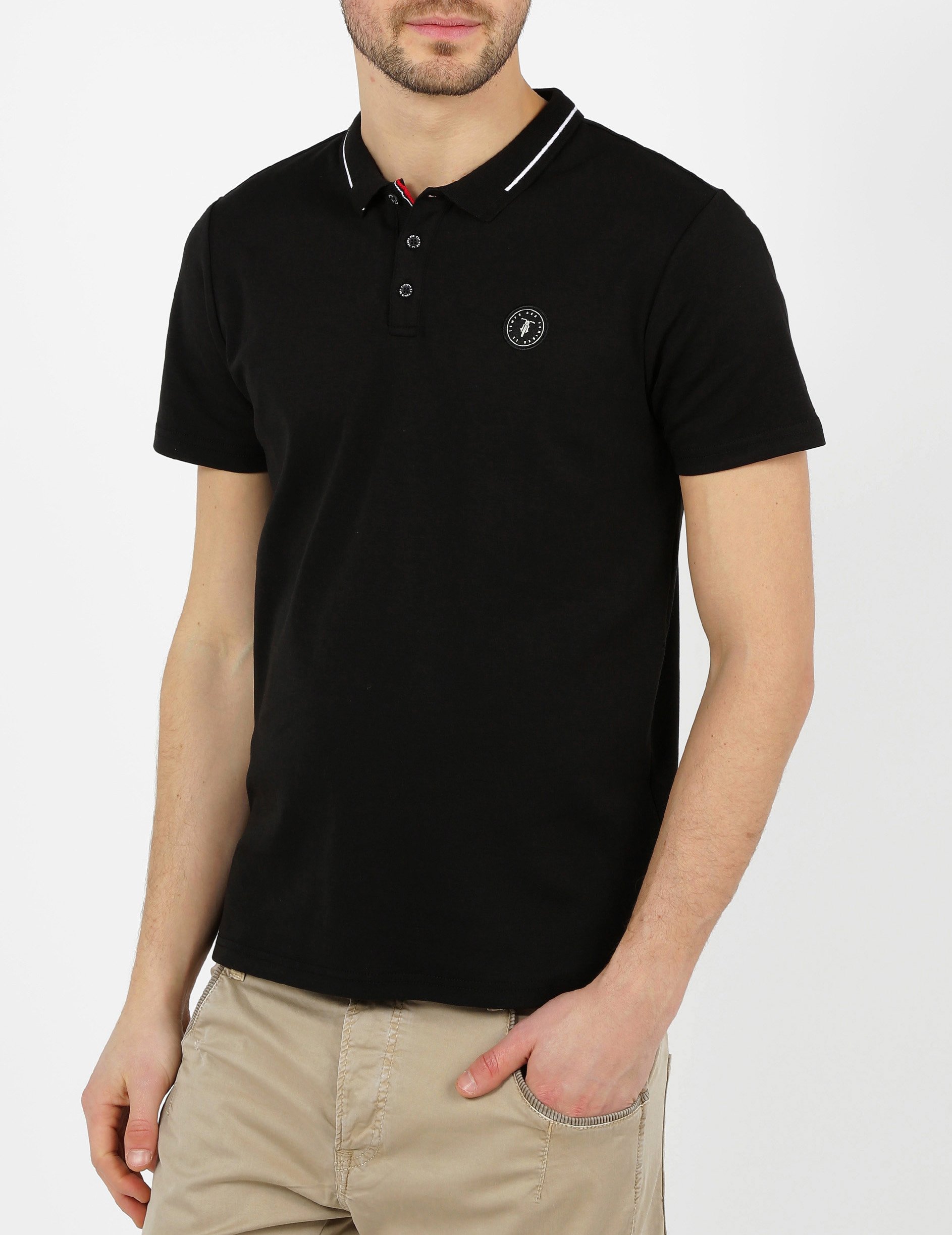Regular-fit cotton polo shirt LE TEMPS DES CERISES