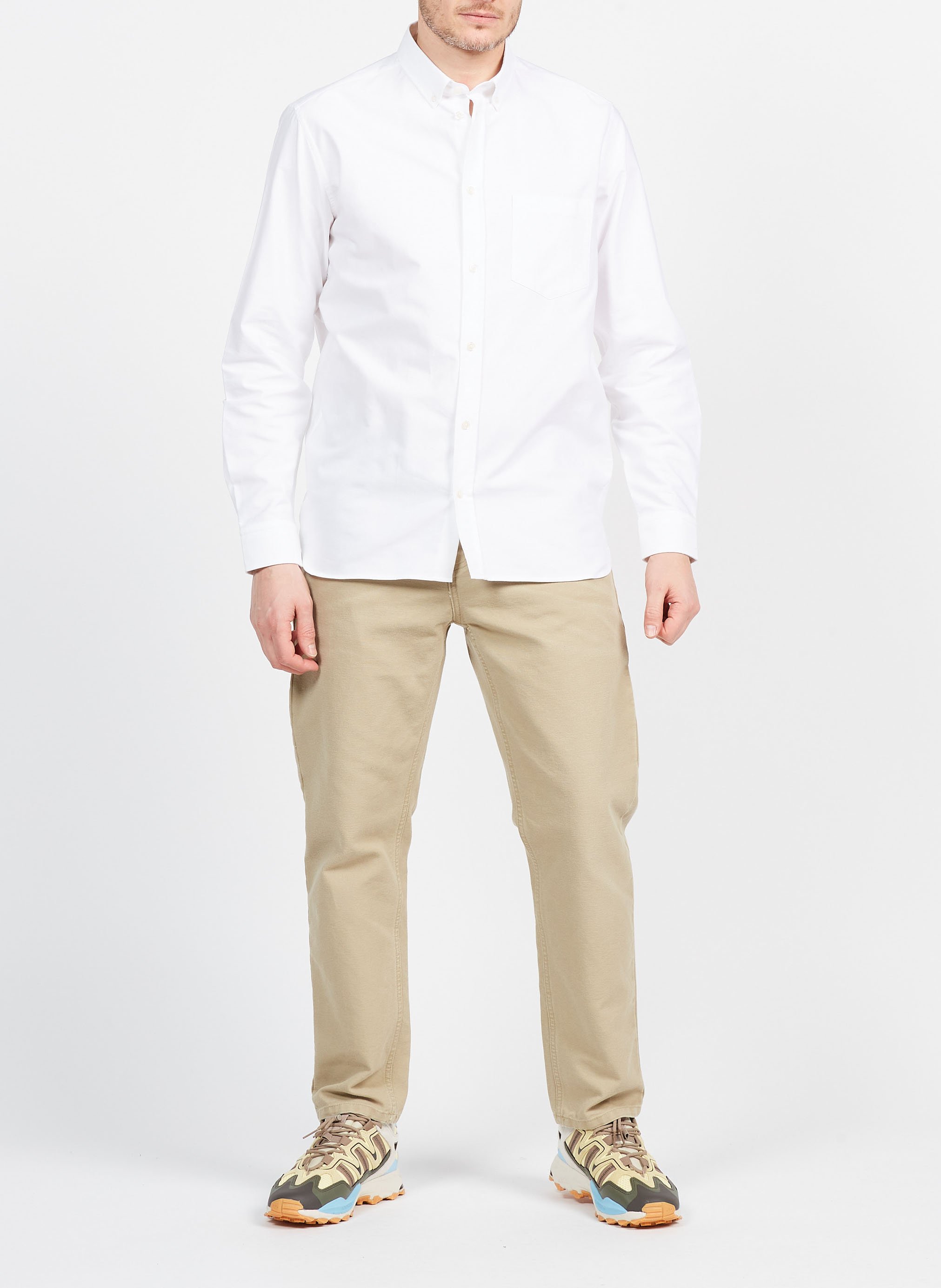 Hemd aus Baumwoll-Twill, Regular Fit SAISON 1865 Weiss