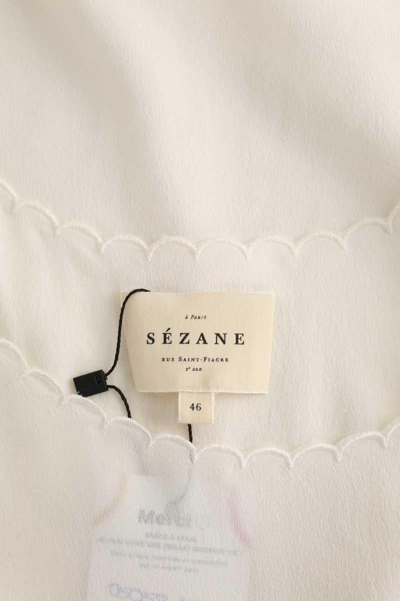 Azawood sleeveless top SEZANE - Seconde main White