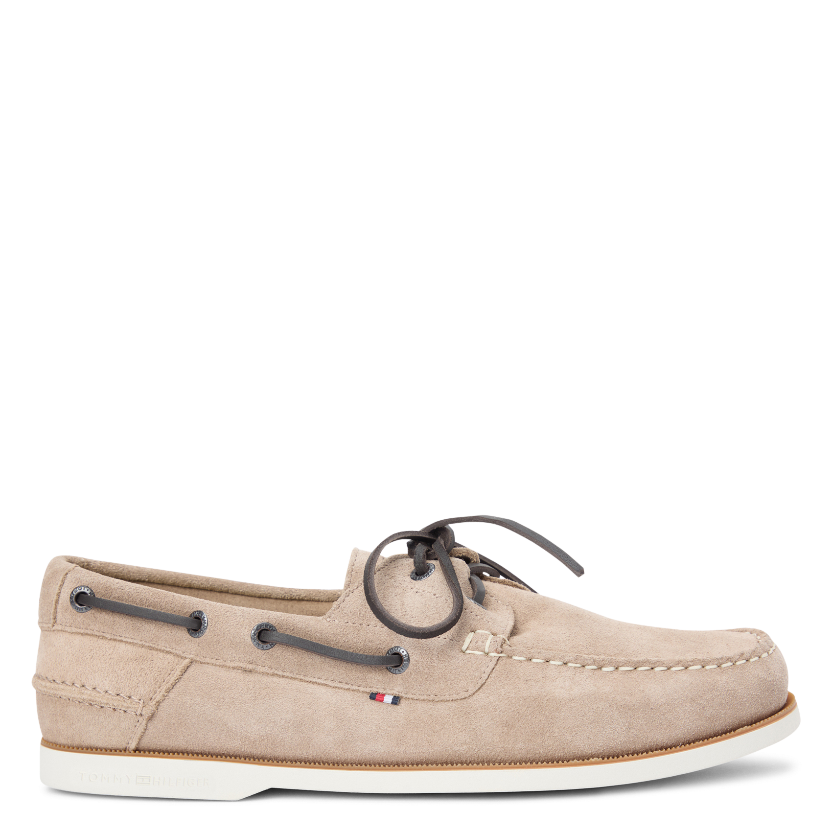 Suede city shoes TOMMY HILFIGER Beige