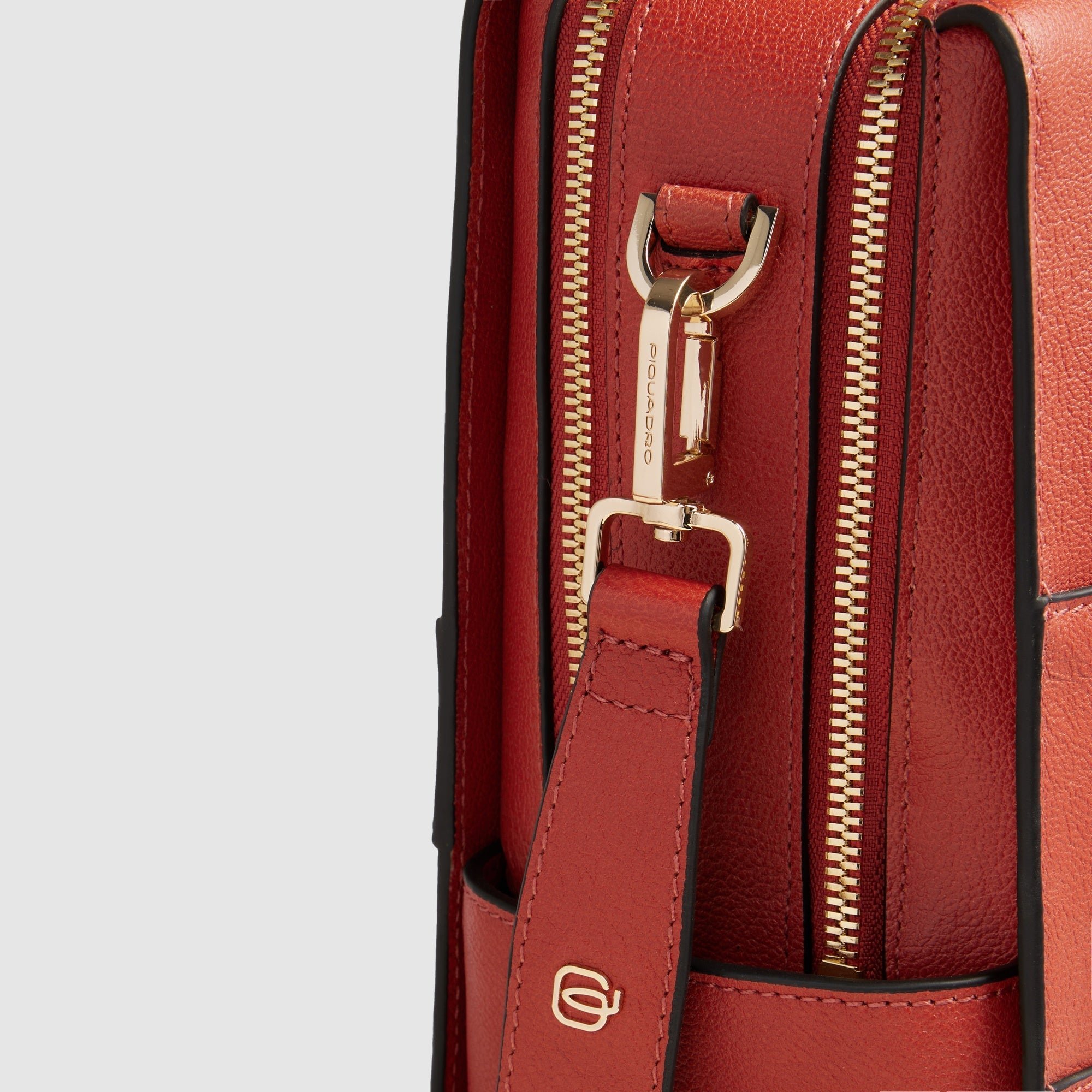 Women's laptop bag with iPad® compartment, shock protection, and RFID protection PIQUADRO Orange