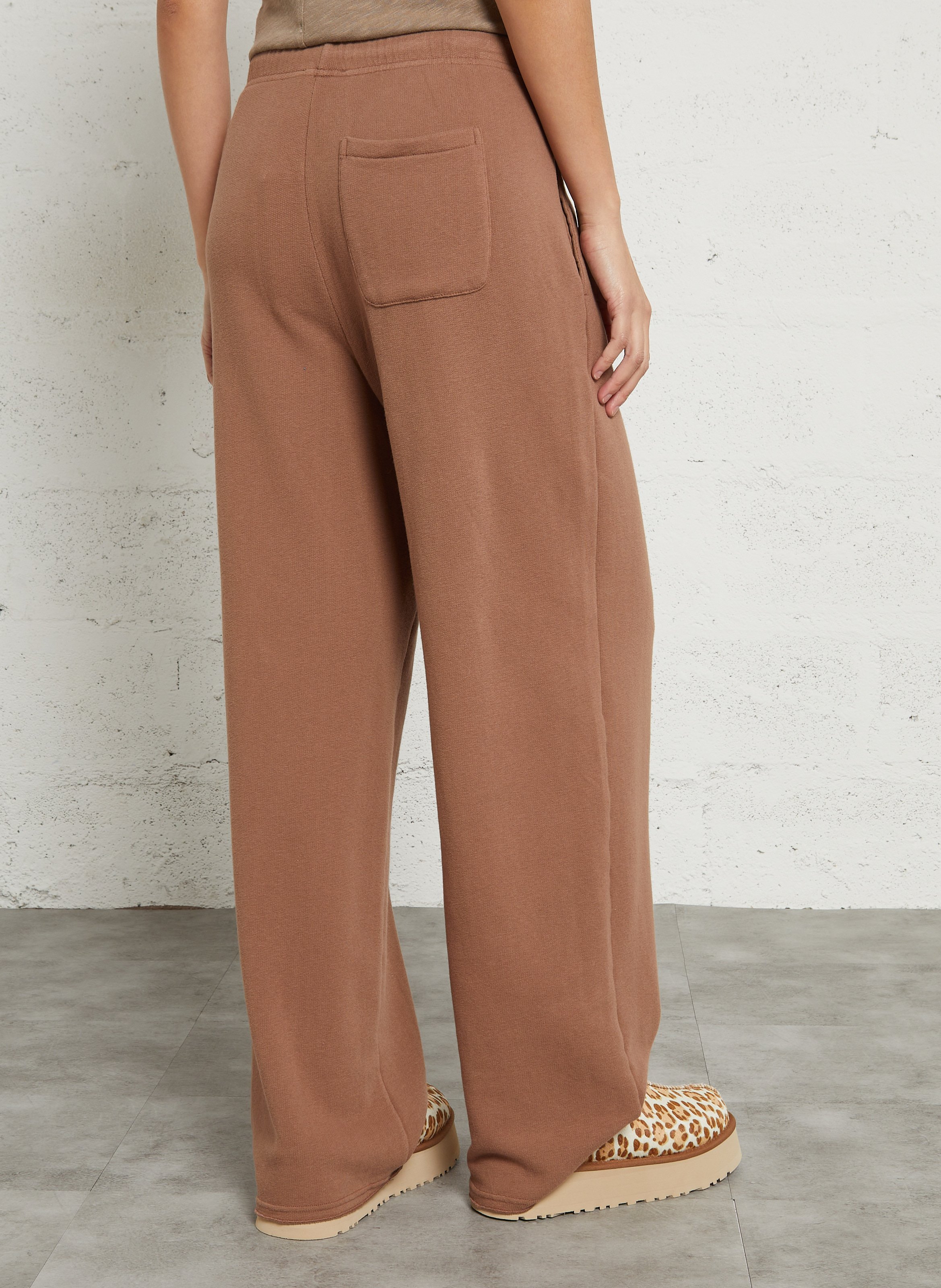 Weite Jogginghose aus Baumwoll-Mix AMERICAN VINTAGE Braun