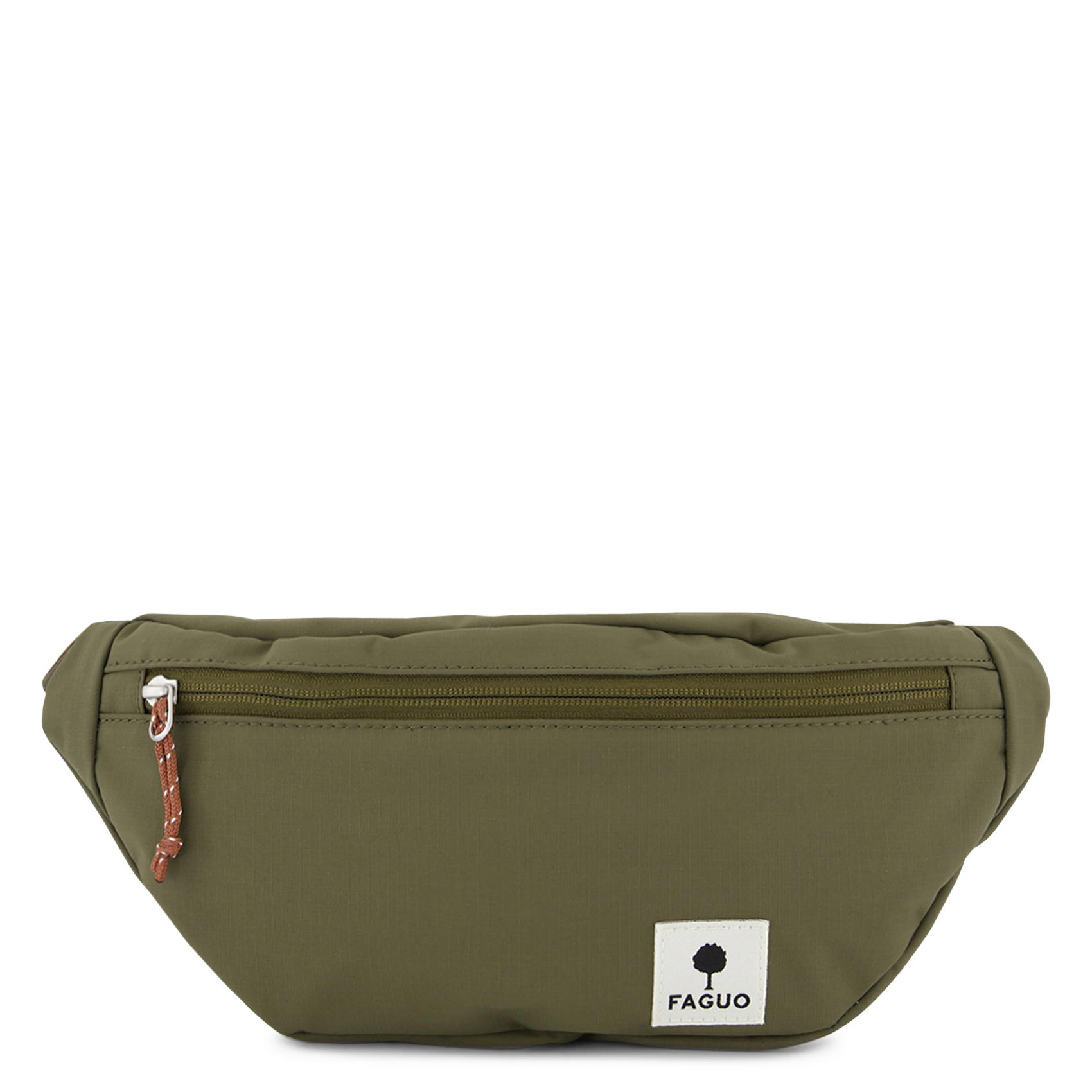 Printed canvas waist bag FAGUO Blue