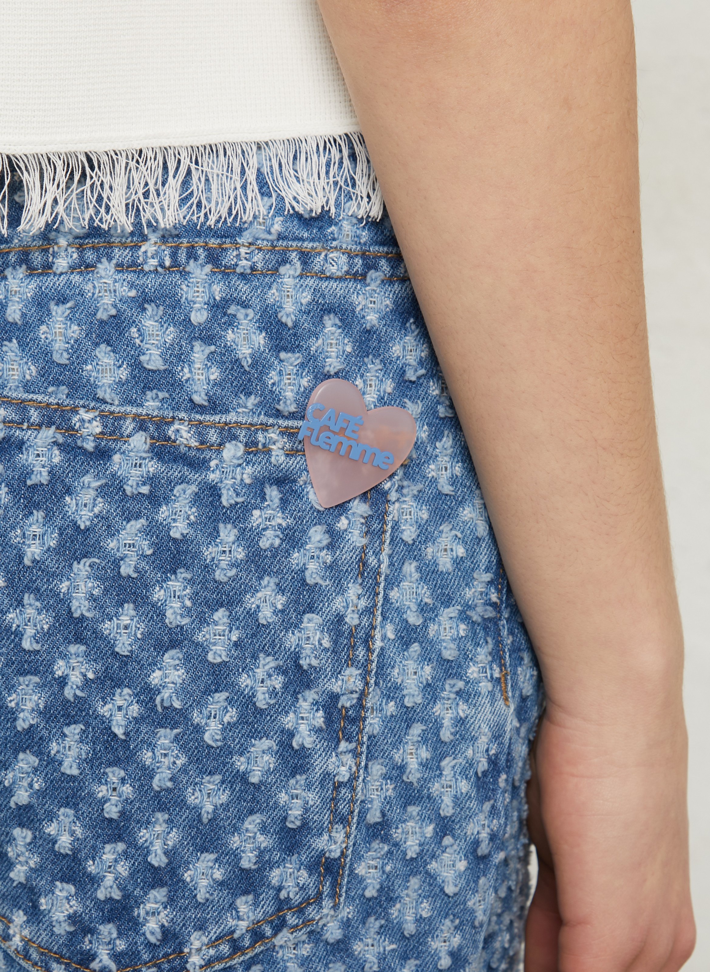 Resin and brass brooch DES PETITS HAUTS Golden