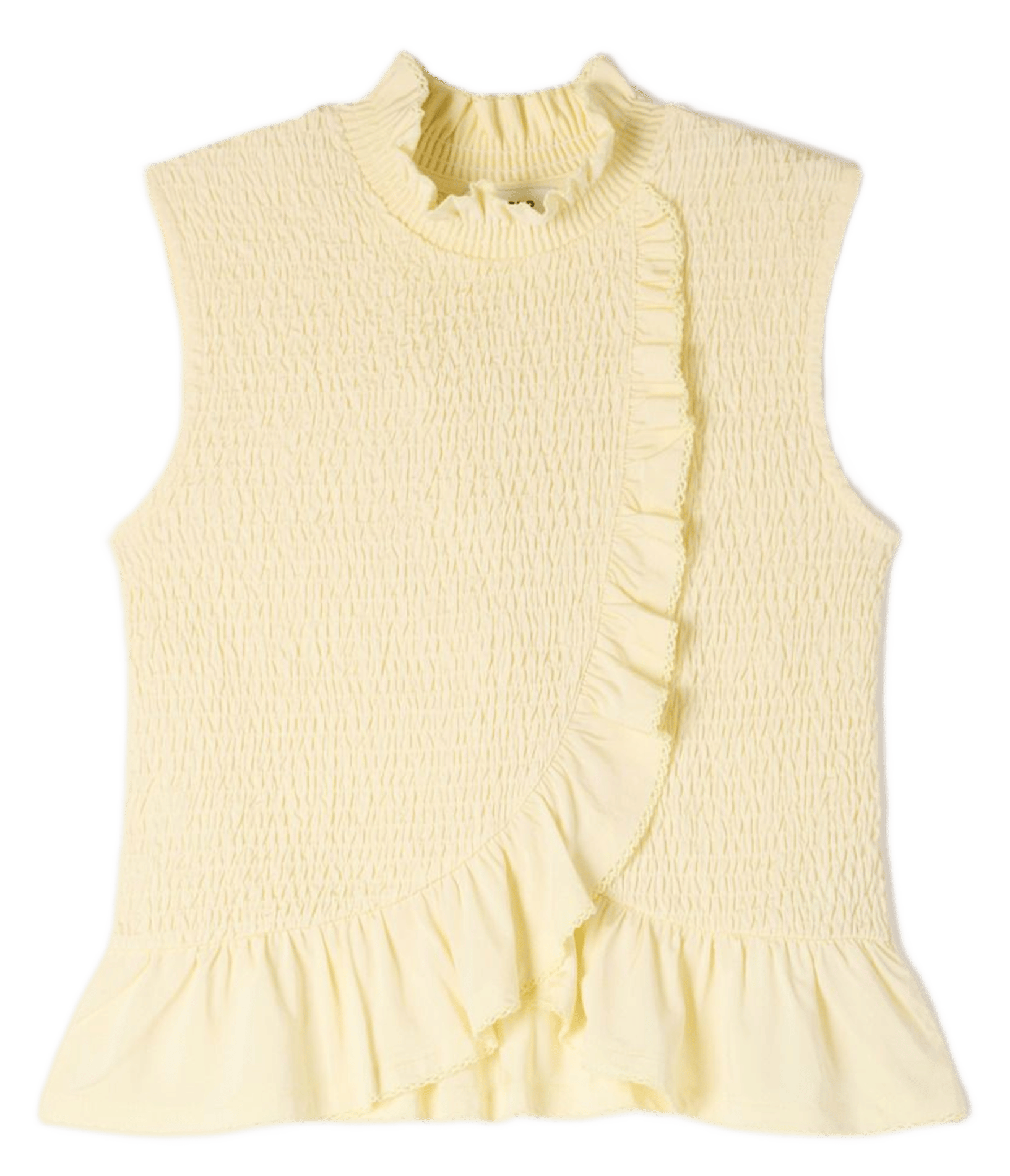 Fitted high neck top SANDRO Yellow