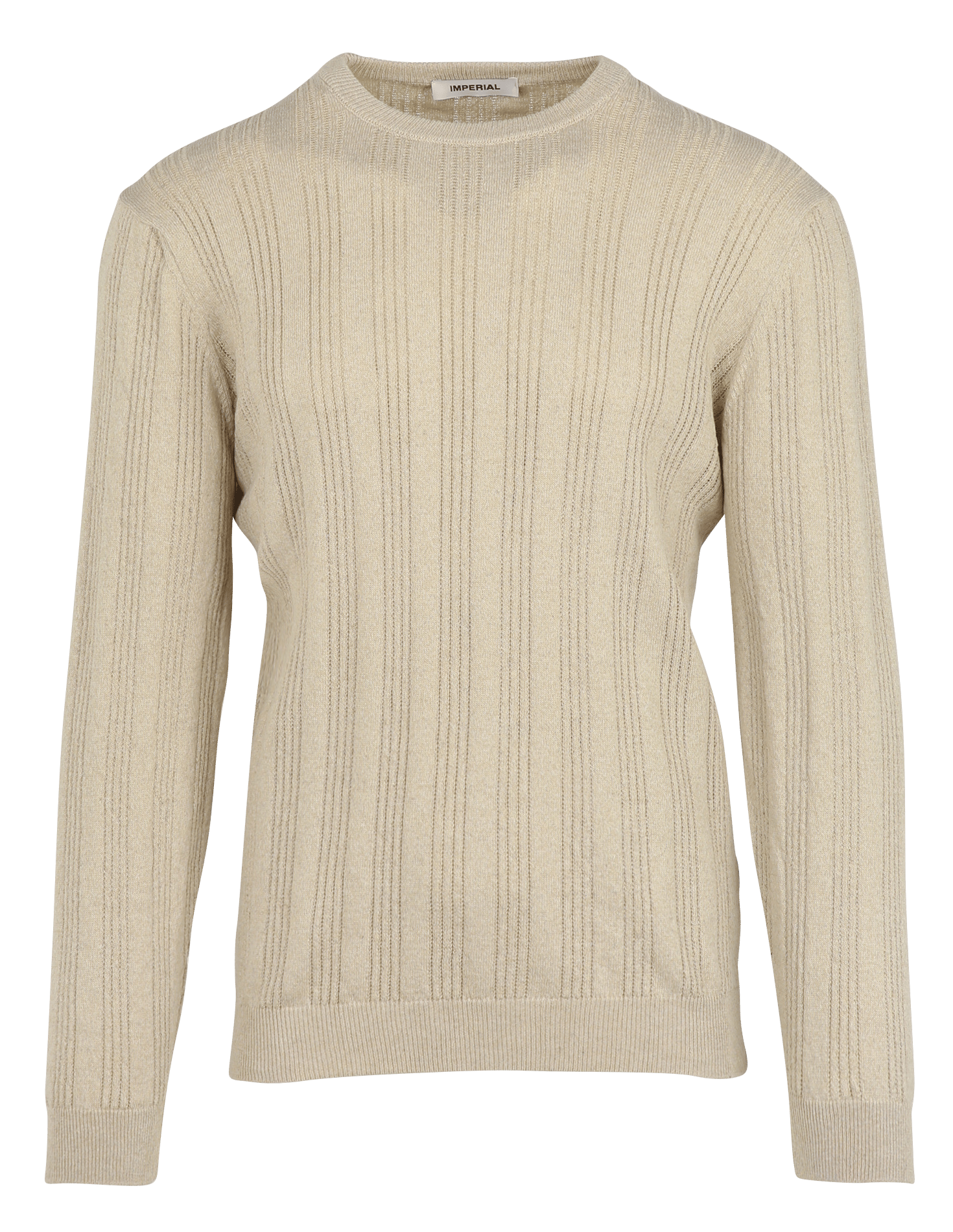 Fitted round neck sweater IMPERIAL Beige