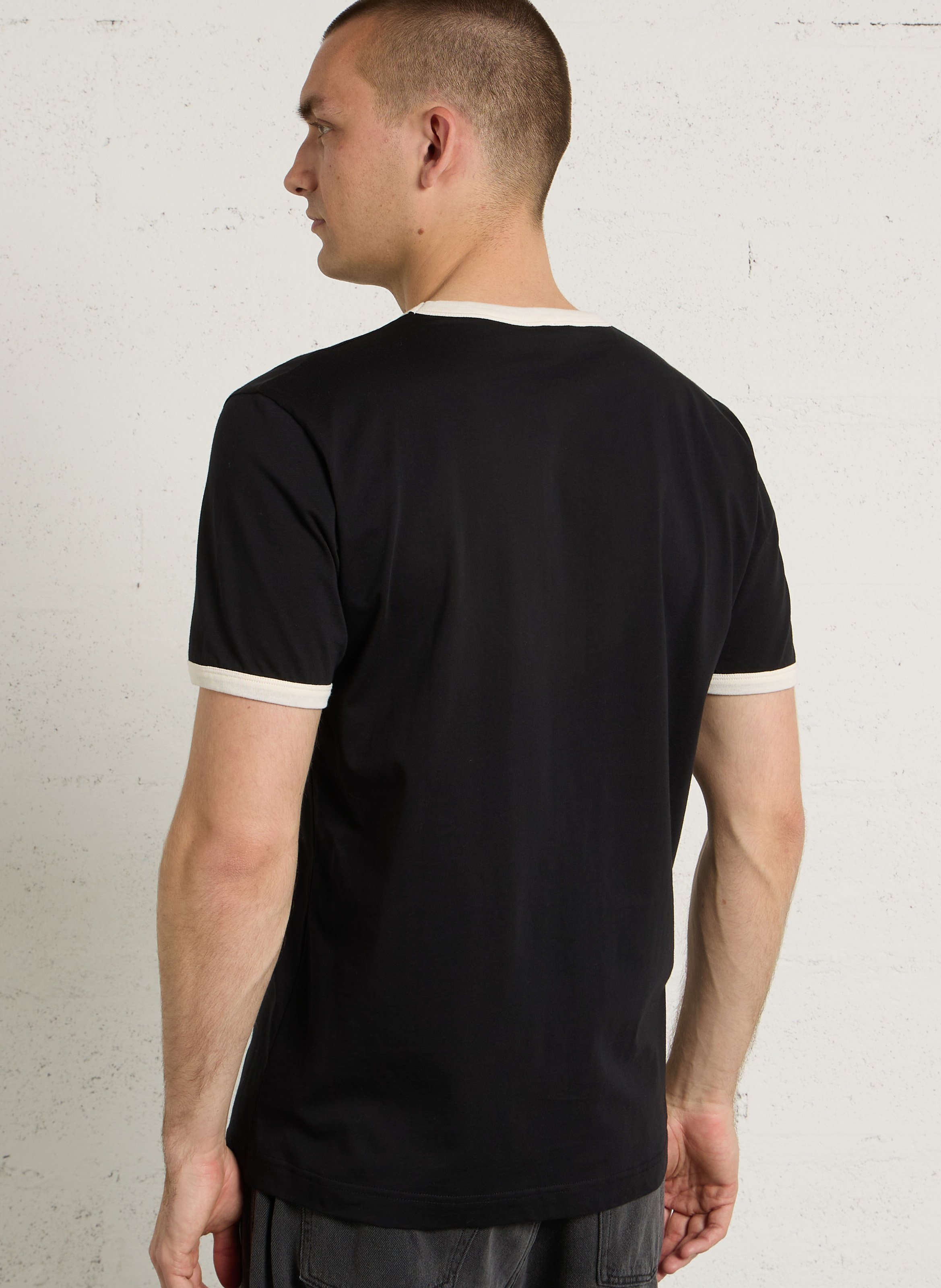 Straight cotton T-shirt AU PRINTEMPS PARIS Multicolored