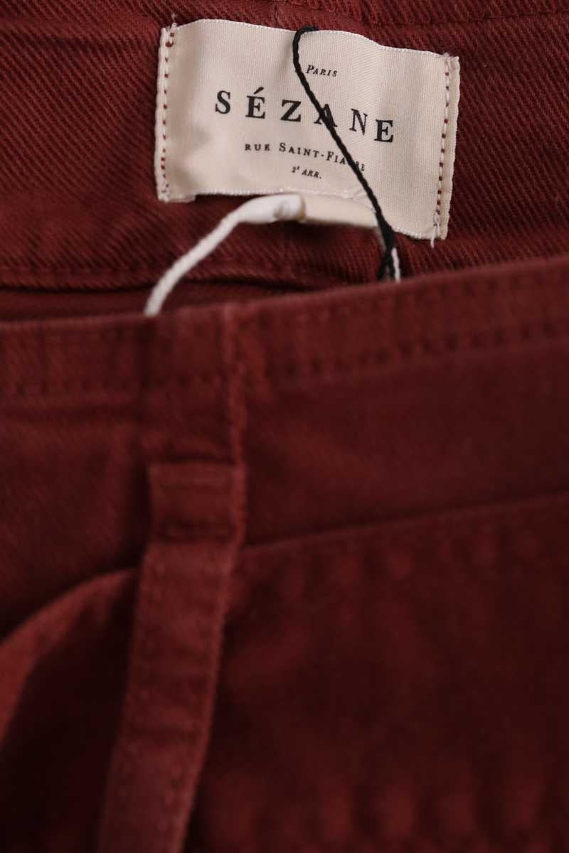 Pantalon droit SEZANE - Seconde main Rouge