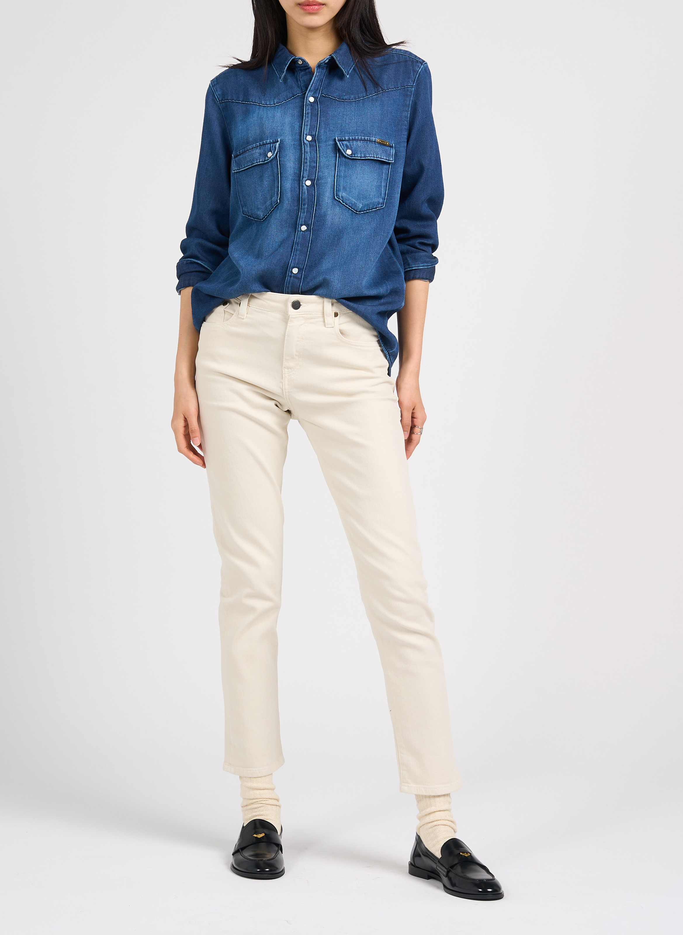 Slimfit-Jeans aus Baumwoll-Mix ACQUAVERDE Weiss