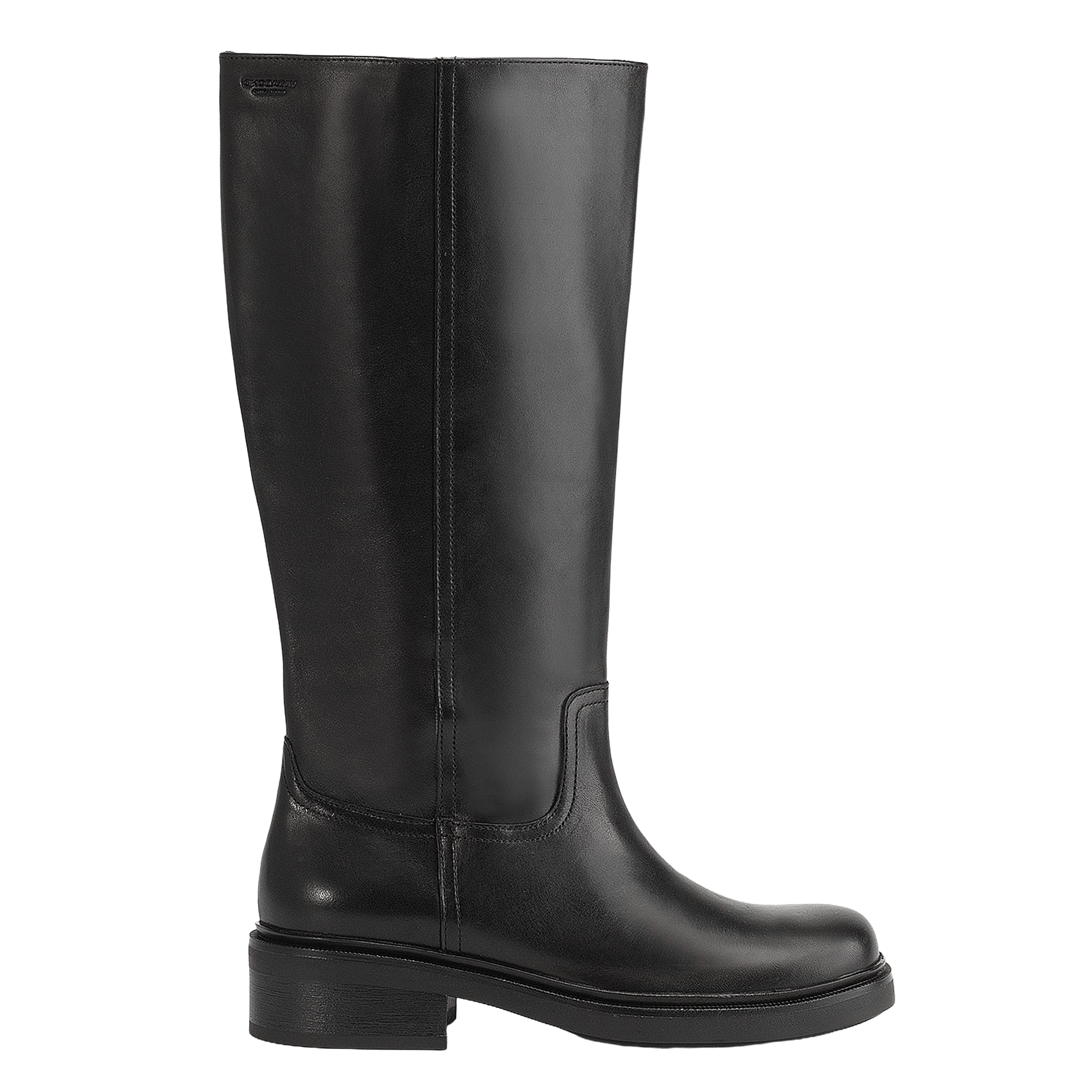 Bottes à bout rond en cuir VAGABOND Noir