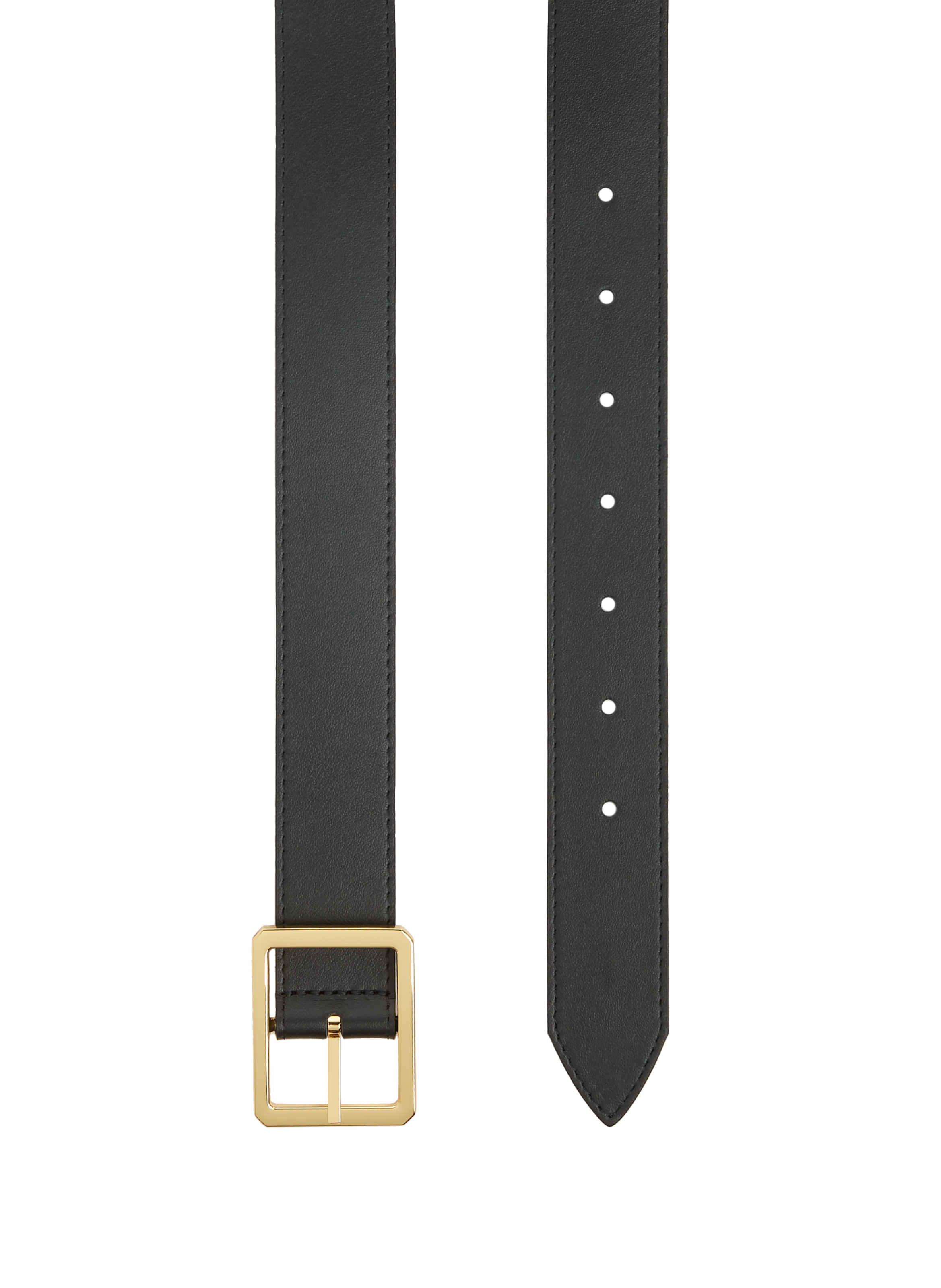 Leather Belt pri0303g SAISON 1865 Black