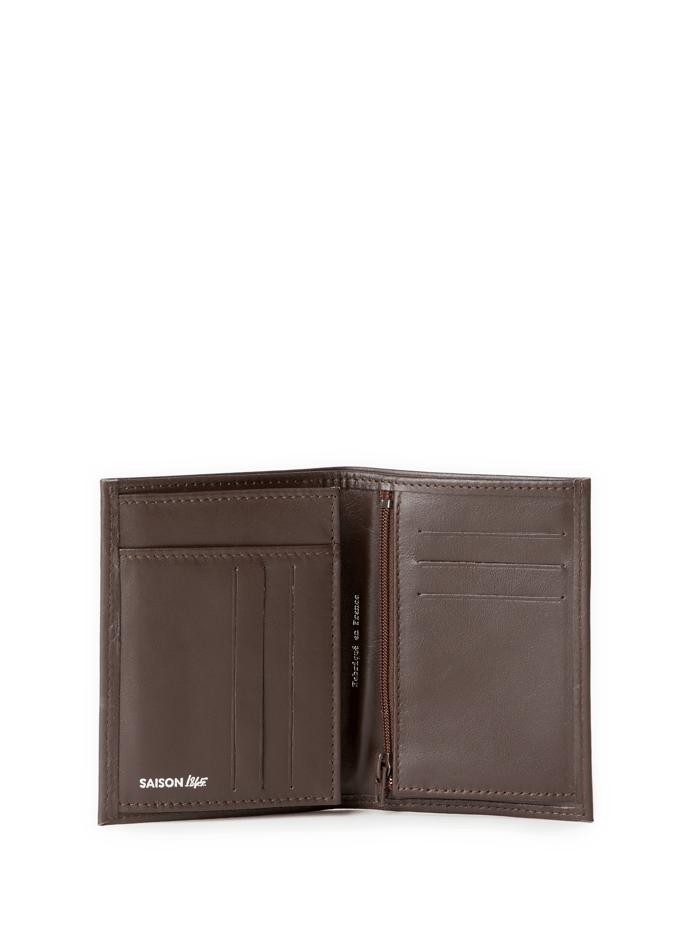 Leather wallet pm fra 582 v pf 1 flap junior SAISON 1865 Brown