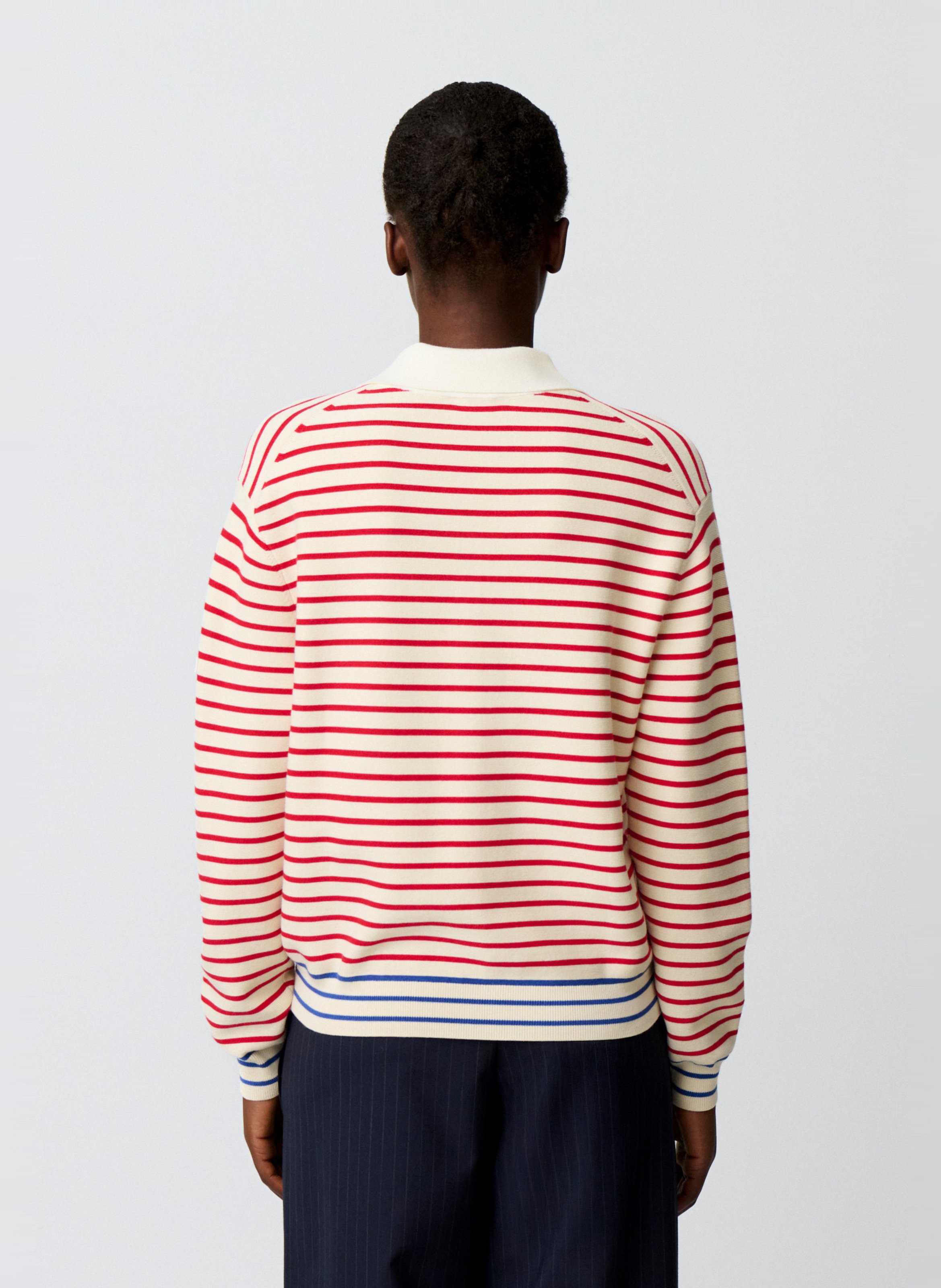 Pull droit col classique à rayures CLAUDIE PIERLOT Multicolore