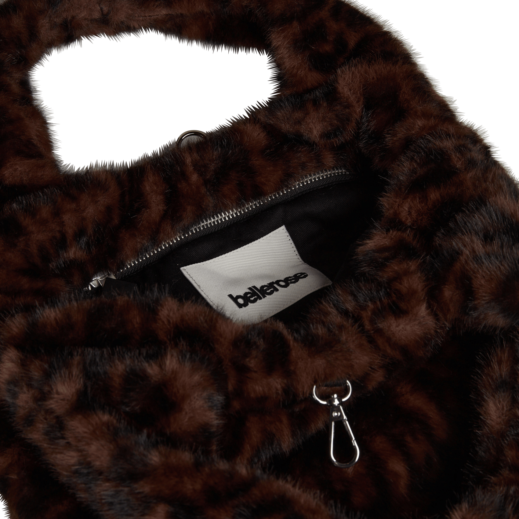 Fake fur shoulder bag BELLEROSE Grey