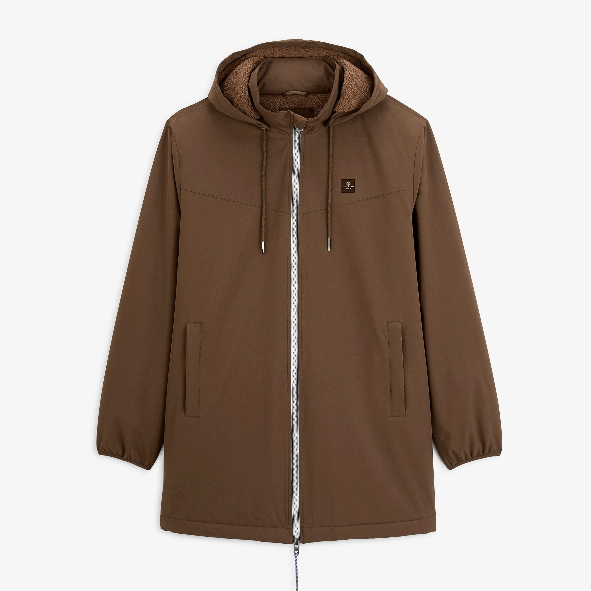 STORMER water-repellent parka with brown brownie fleece lining SBPLAY SERGE BLANCO Brown