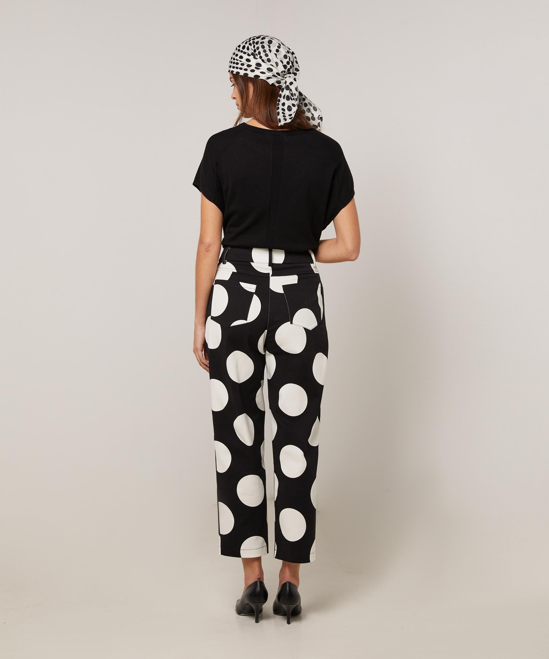 Straight-leg trousers in printed canvas RODIER White