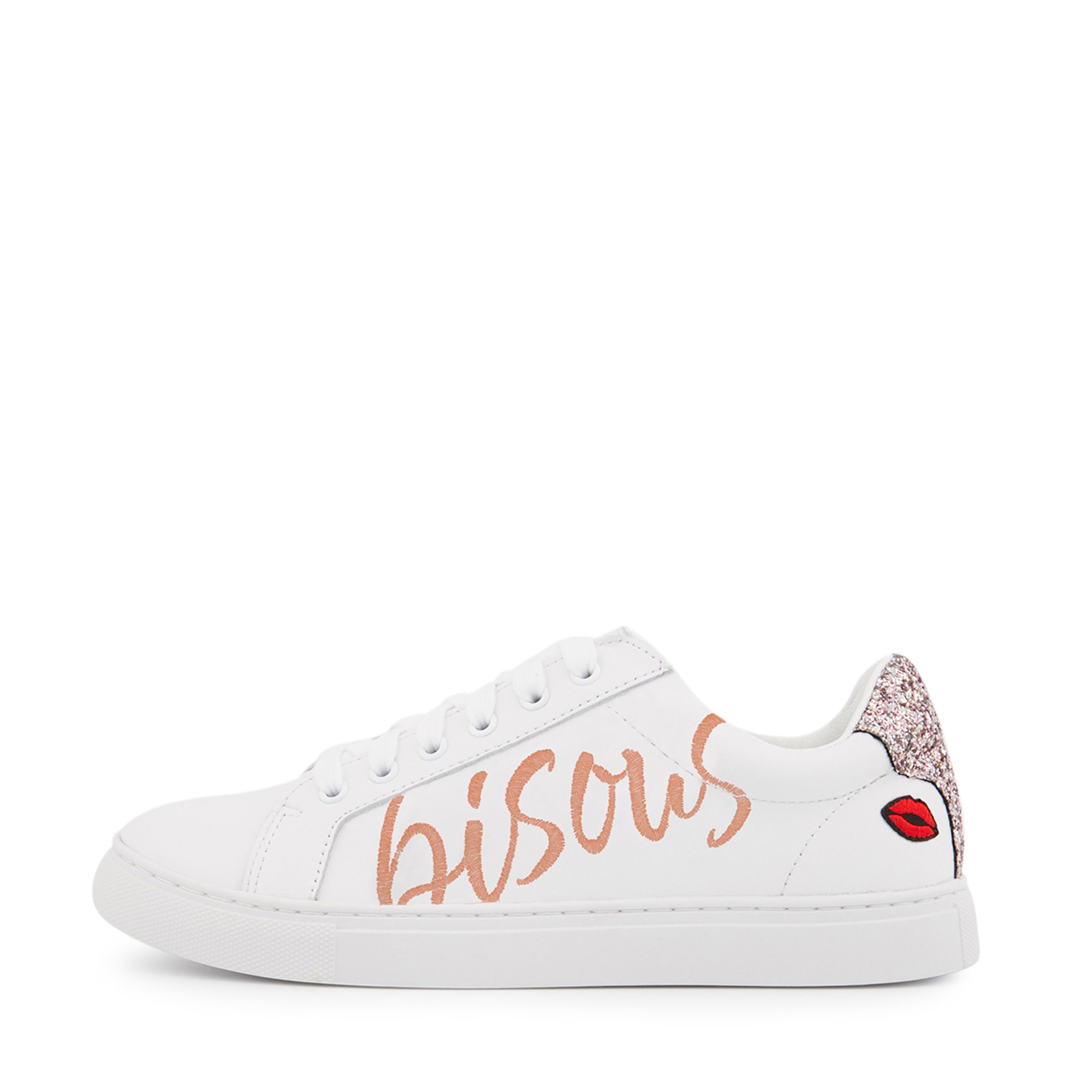 Leather sneakers BONS BAISERS PARIS White
