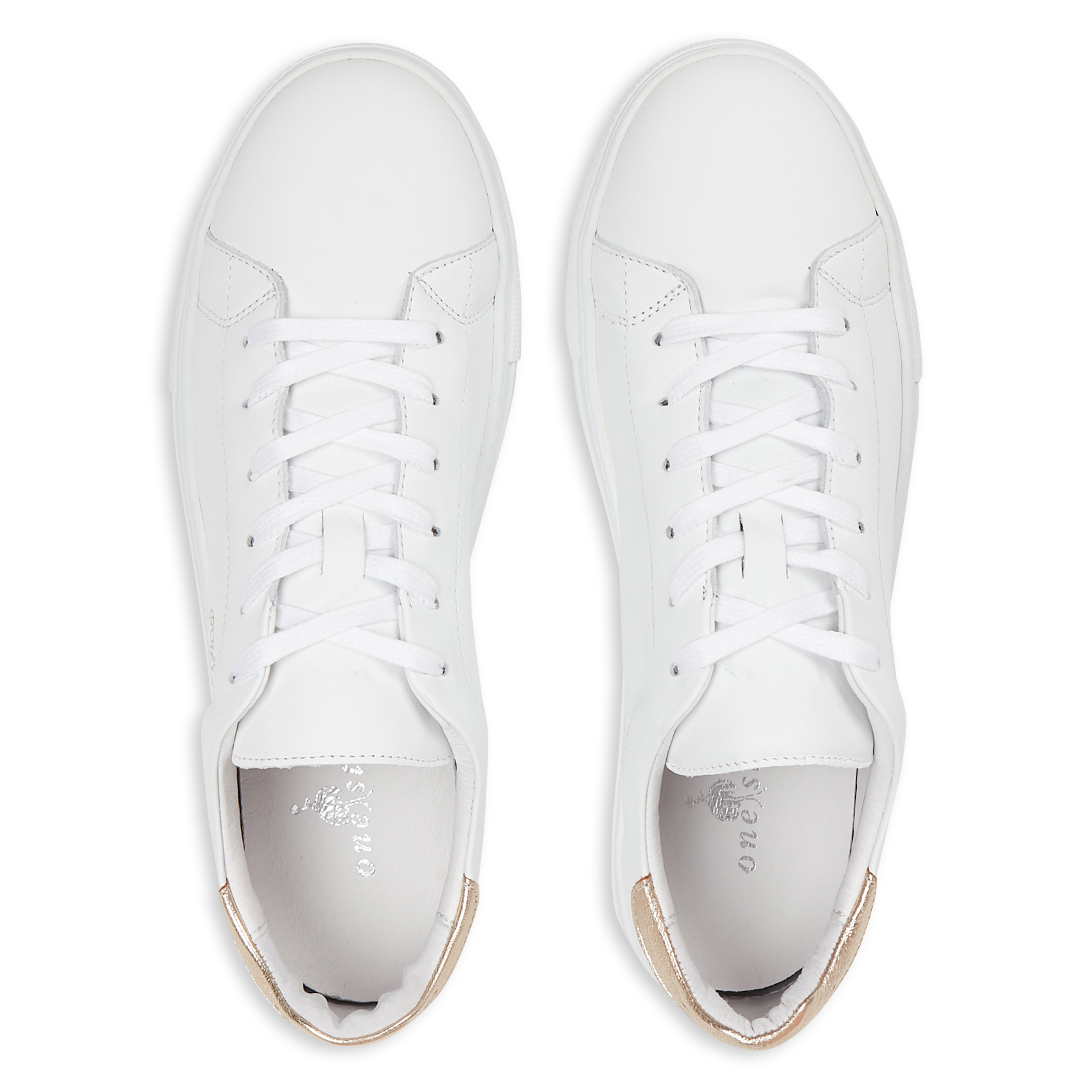 Baskets basses en cuir  ONE STEP Blanc