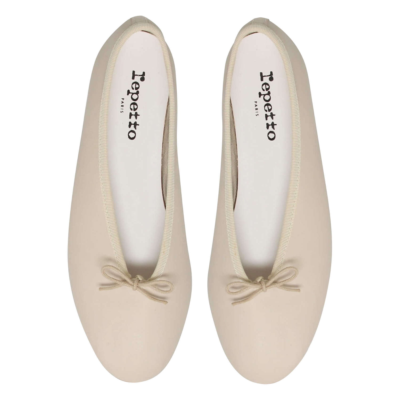 Ballerines en cuir REPETTO Beige