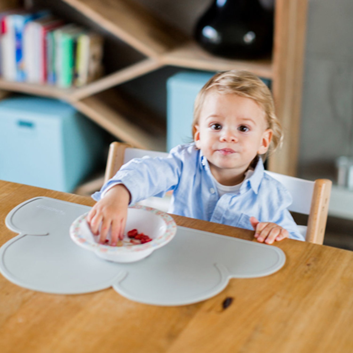 Cloud silicone placemat KINDSGUT Grey