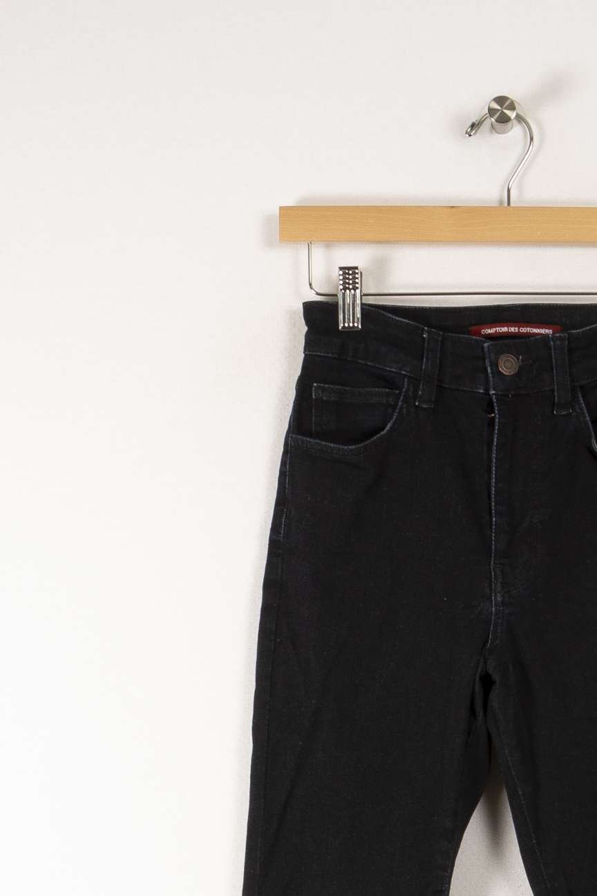 Cropped slim jeans with studs COMPTOIR DES COTONNIERS - Seconde main Blue