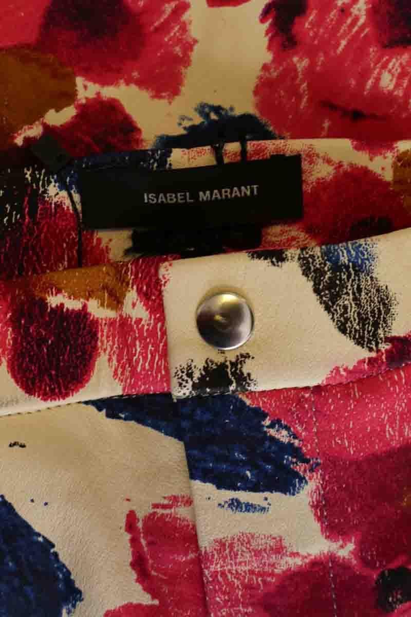 Slim leather pants ISABEL MARANT - Seconde Main Pink