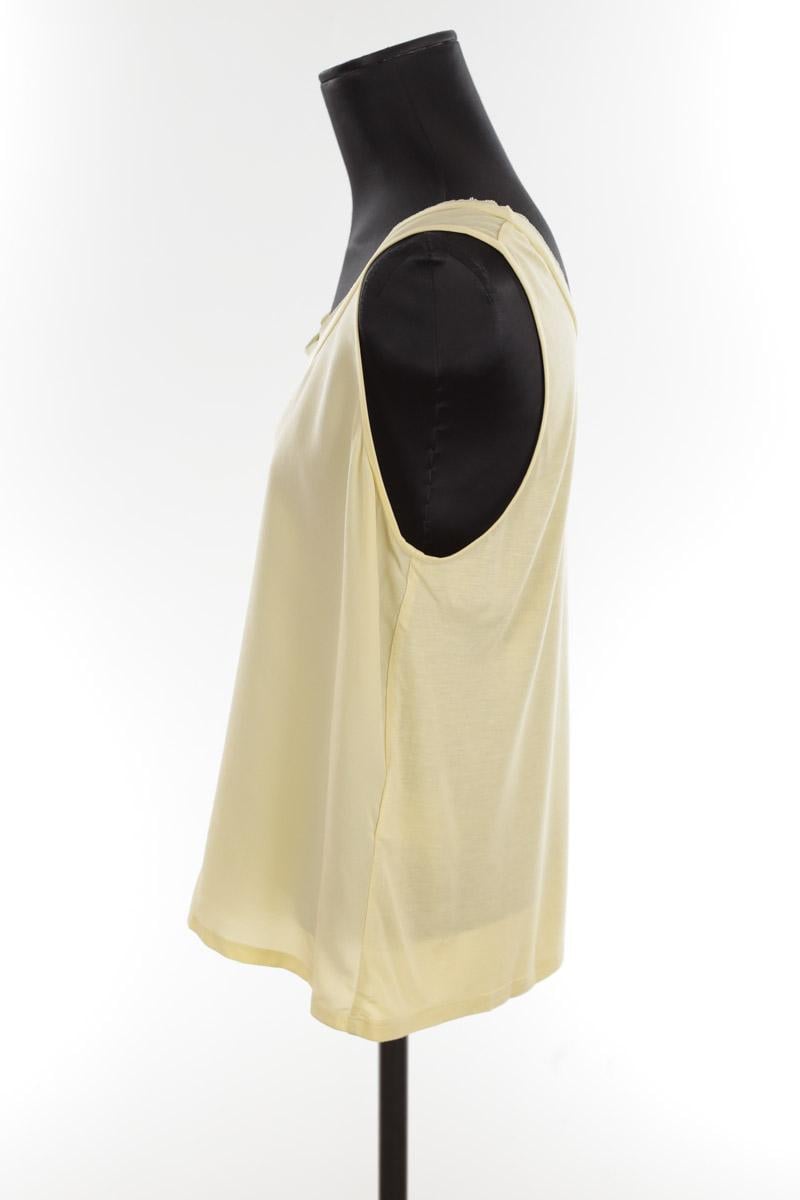 Sleeveless silk top LK BENNETT - Seconde Main Yellow