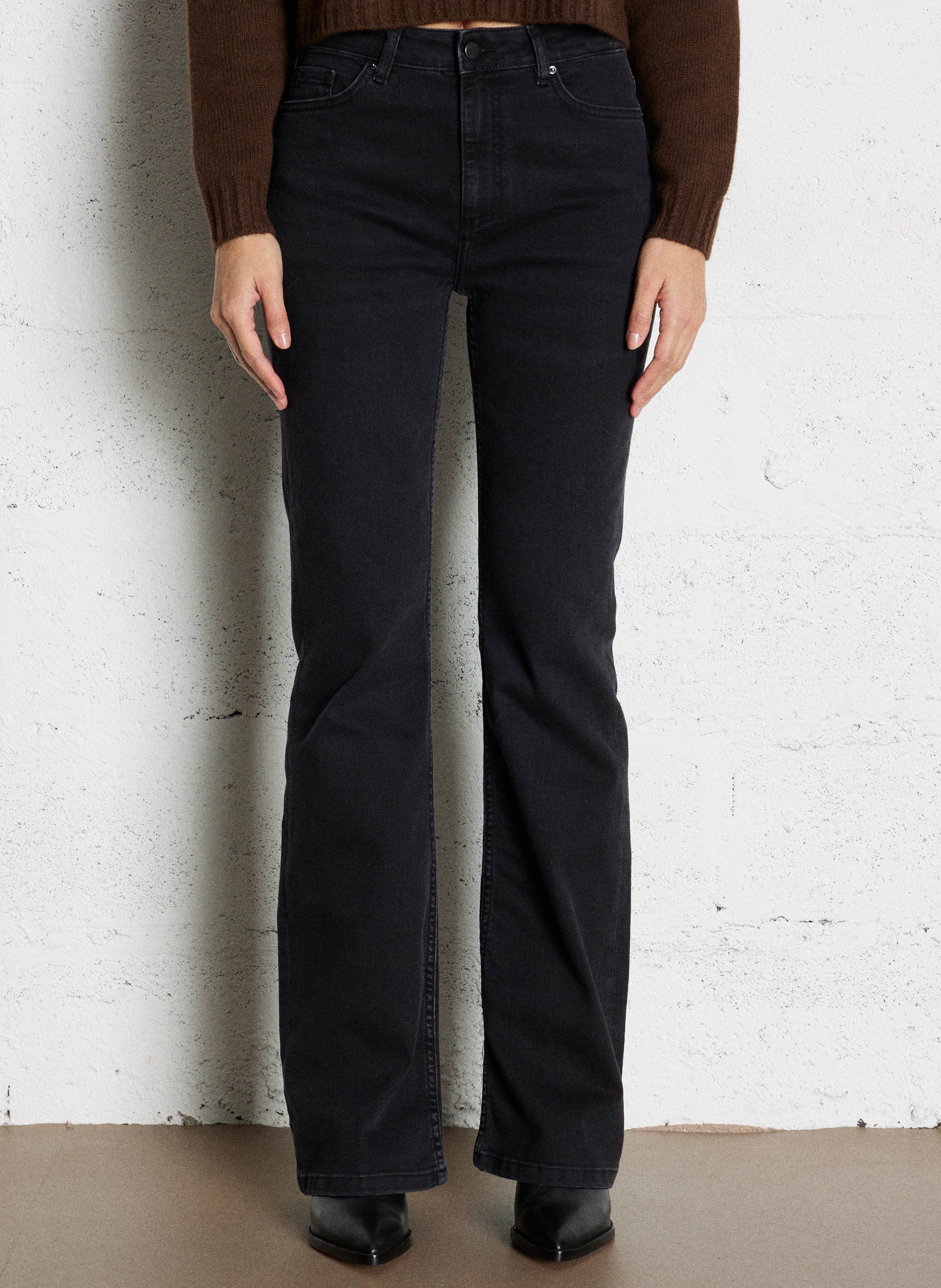 Cotton-blend bootcut jeans BA&SH