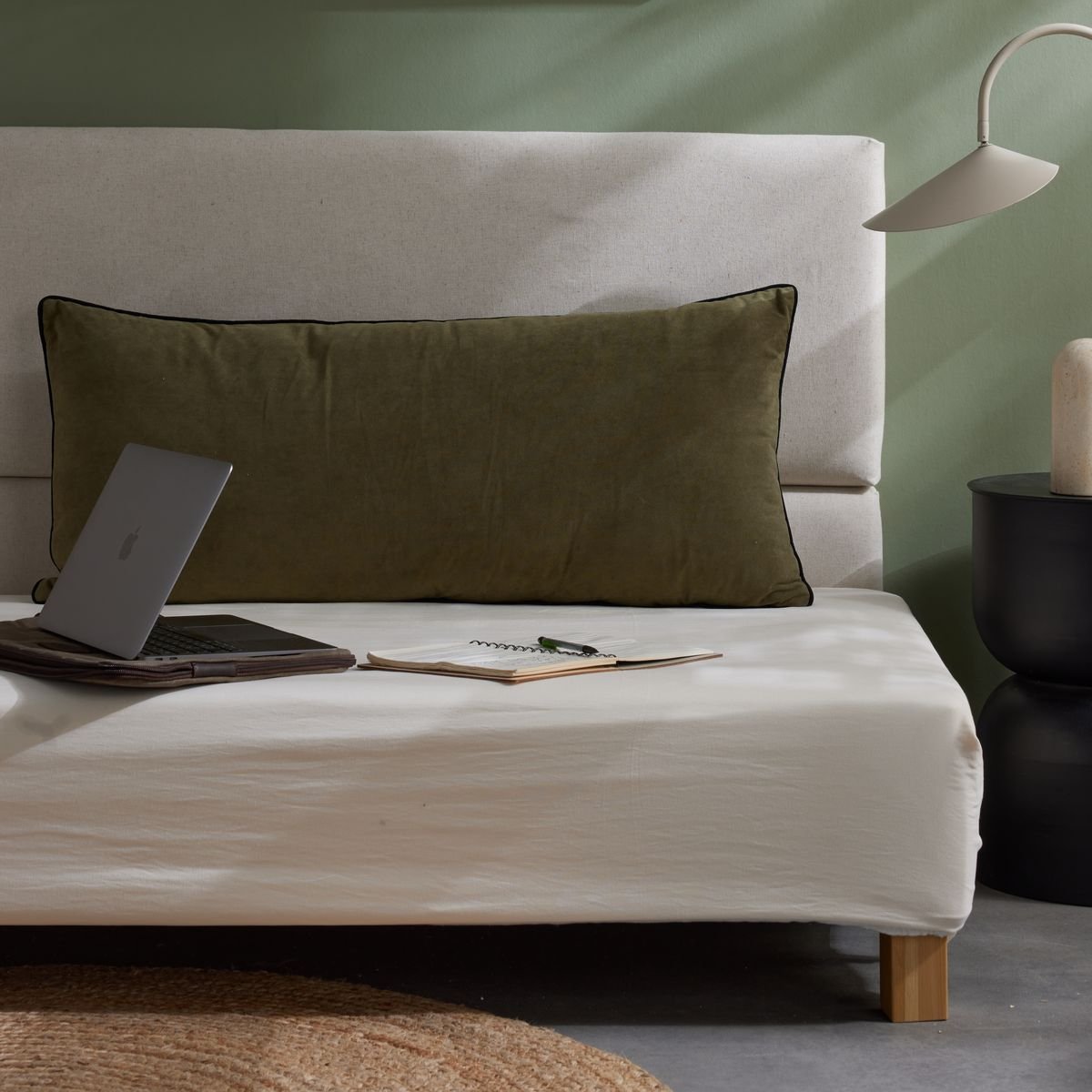 Plain rectangular cushion TODAY LINGE DE MAISON Green