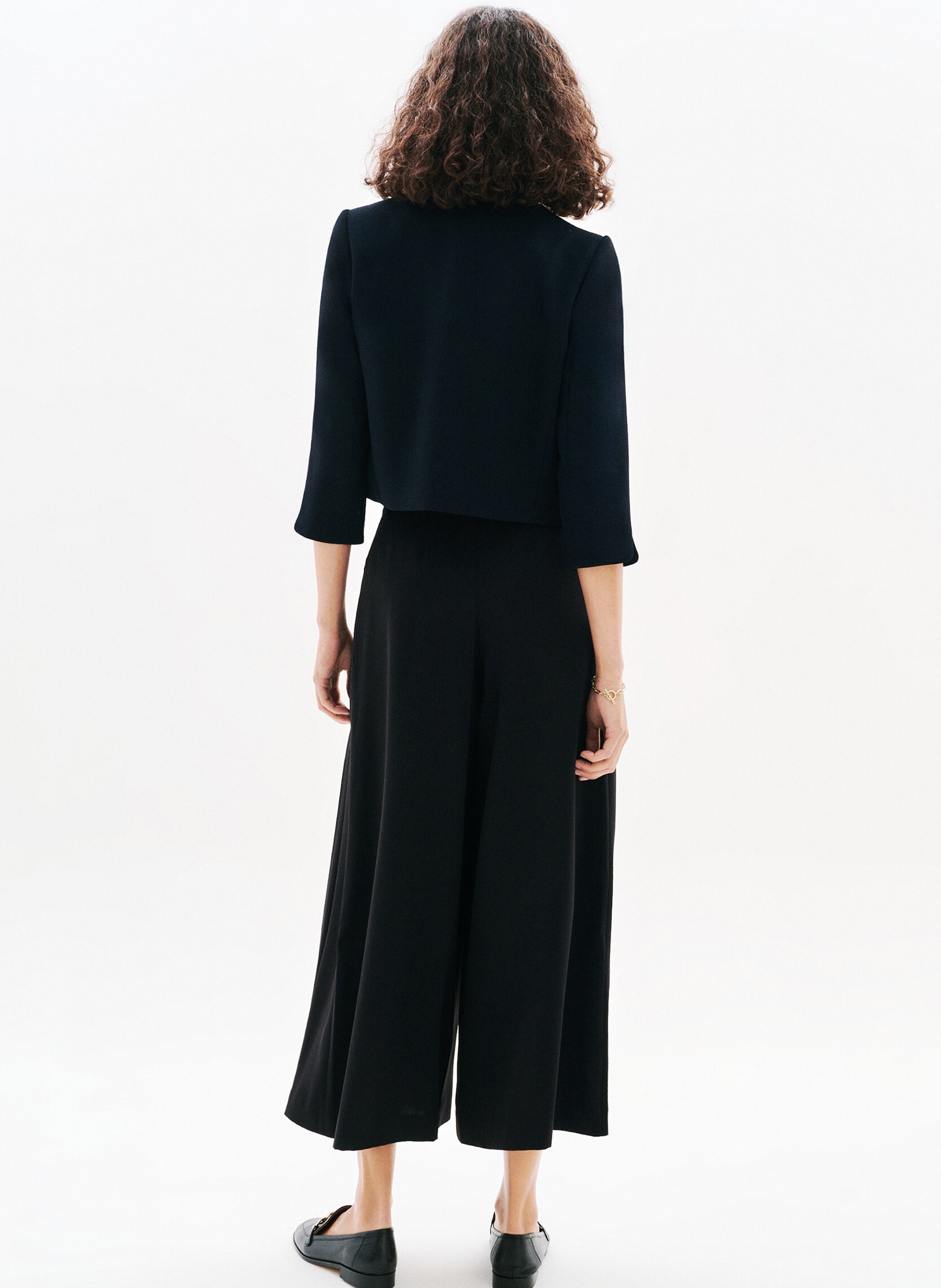 Pantalon large  CAROLL Noir